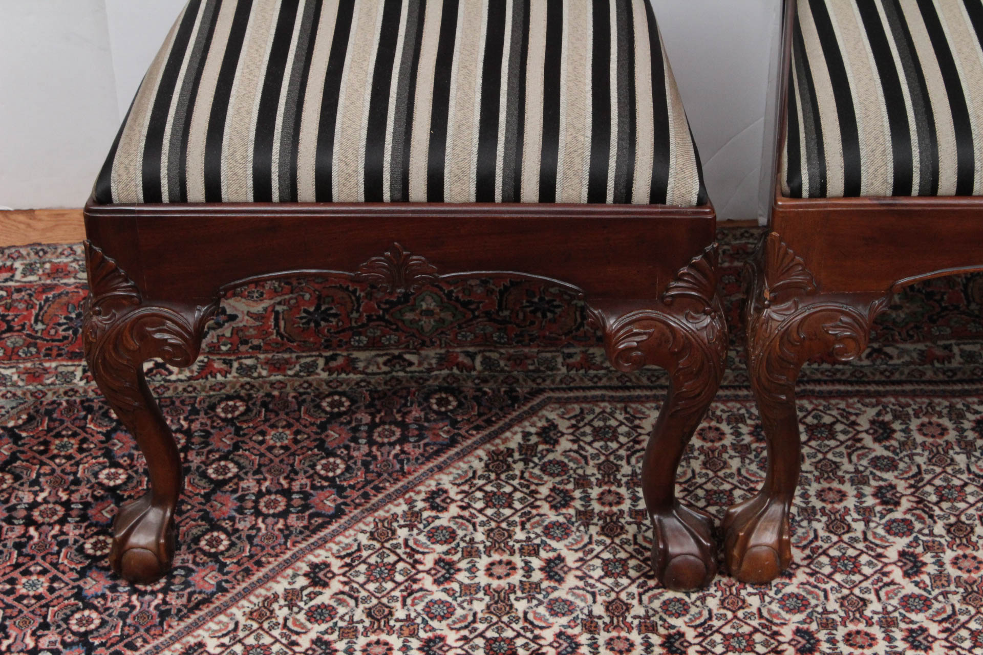 Set of Eight Chippendale Style Dining Chairs by Henredon