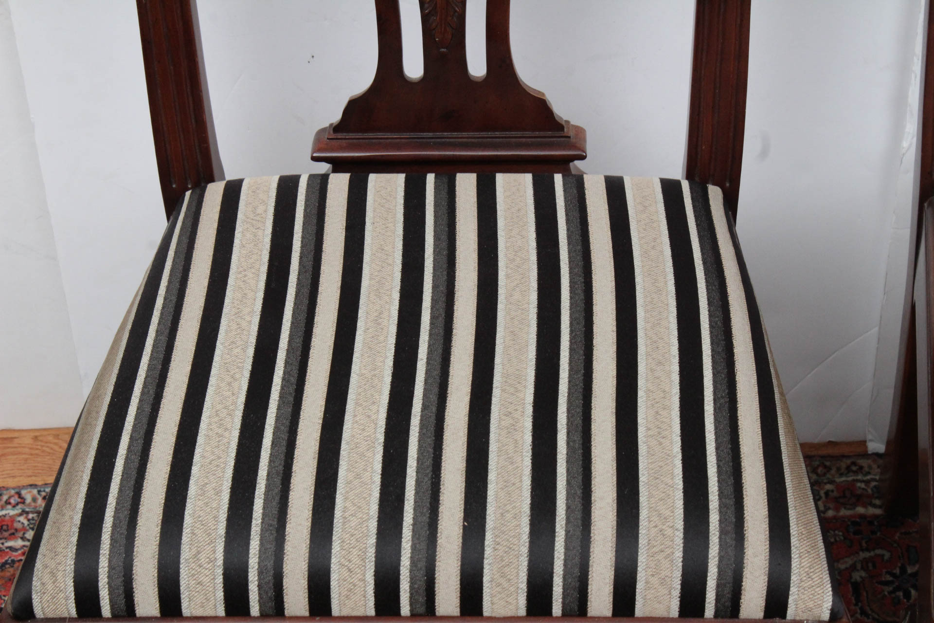 Set of Eight Chippendale Style Dining Chairs by Henredon