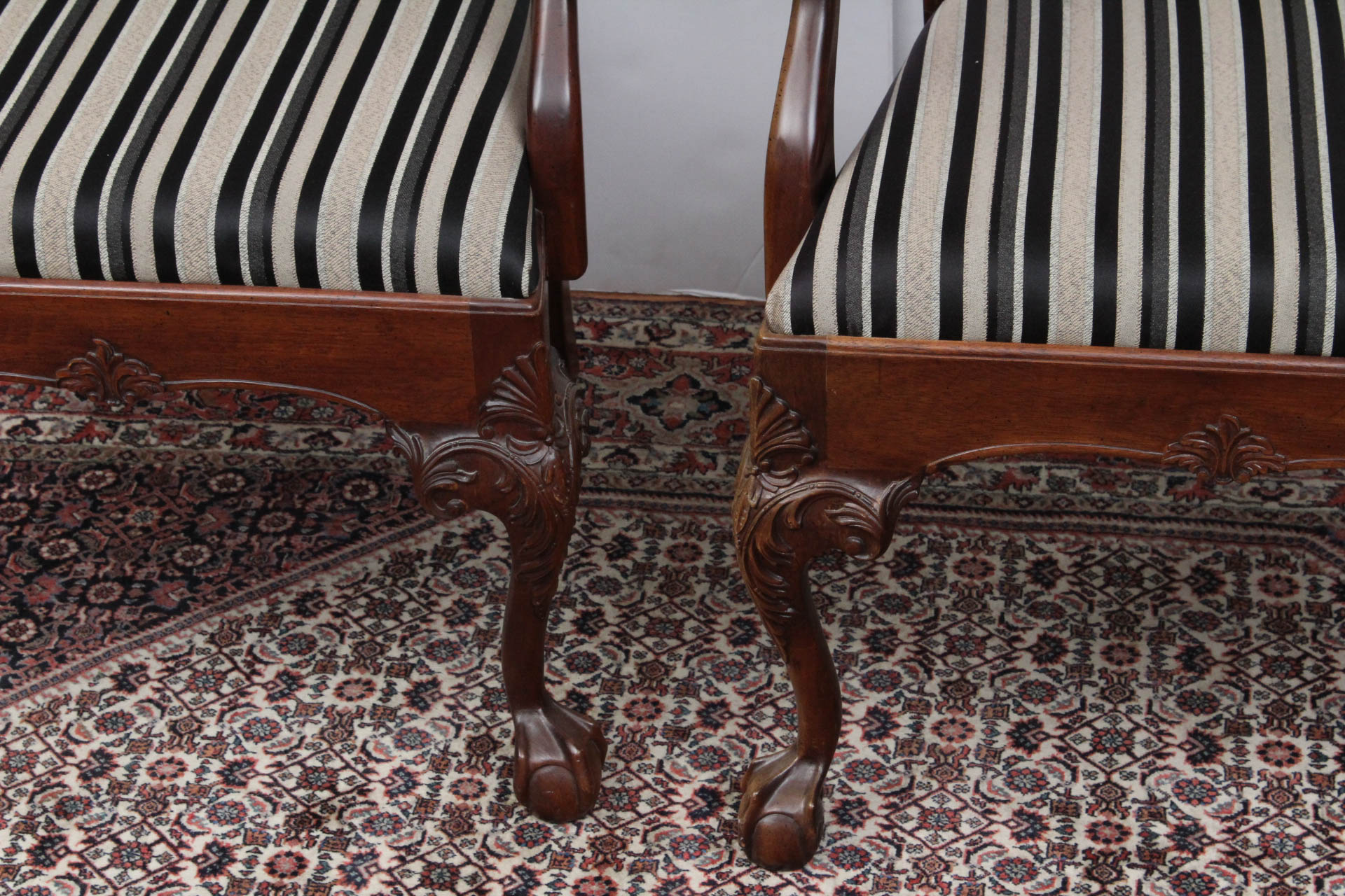Set of Eight Chippendale Style Dining Chairs by Henredon