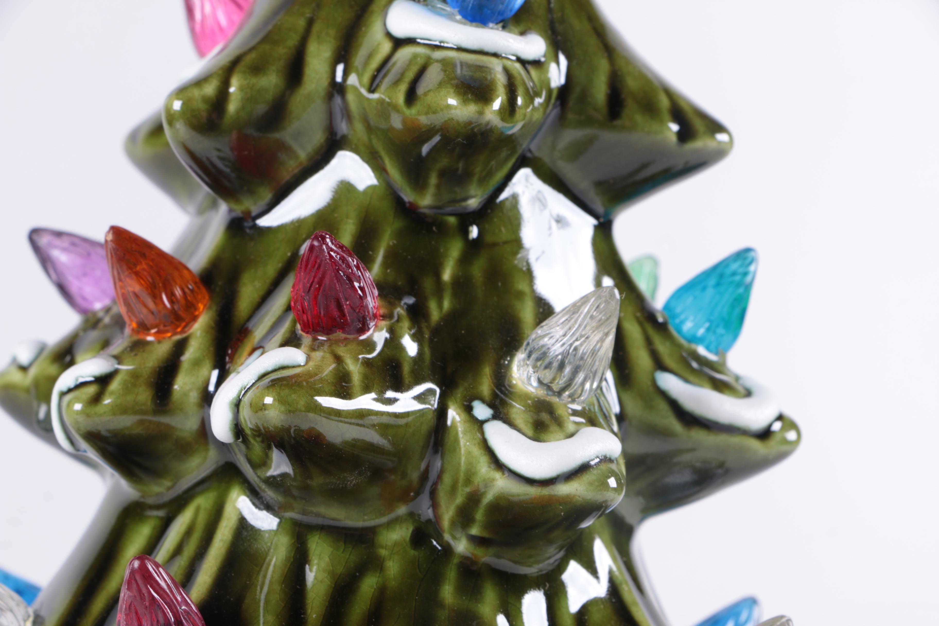 Ceramic Christmas Tree Lamp