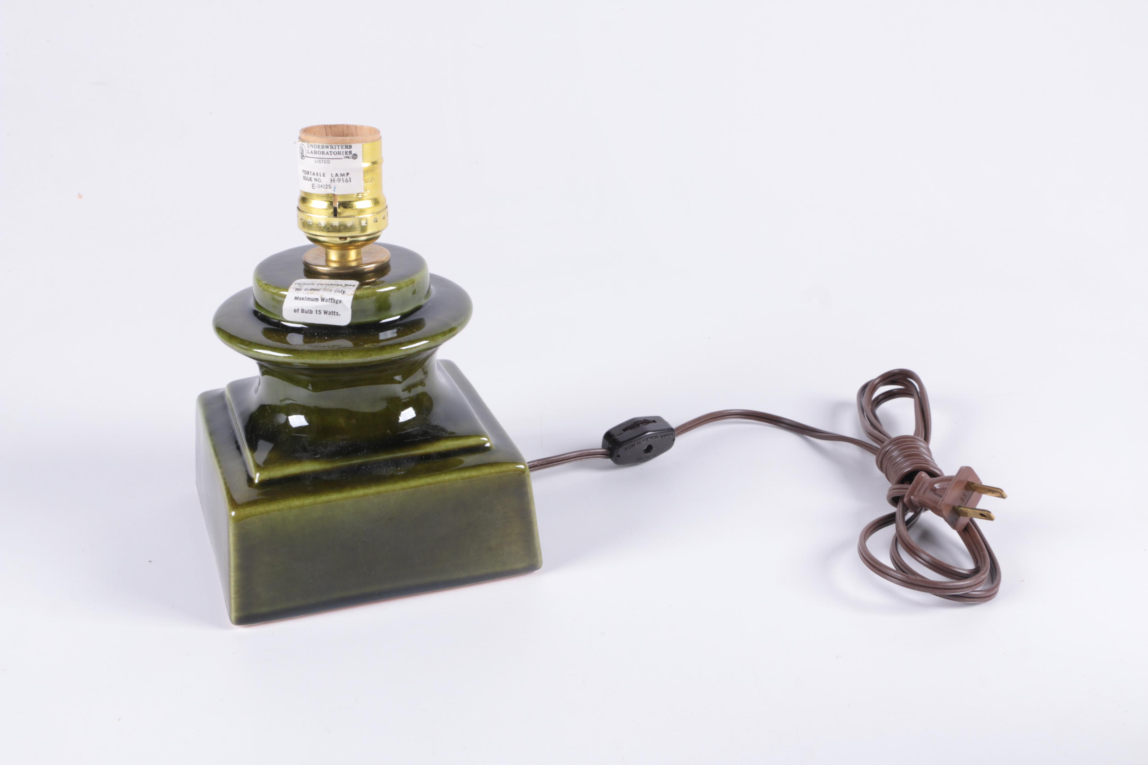 Ceramic Christmas Tree Lamp