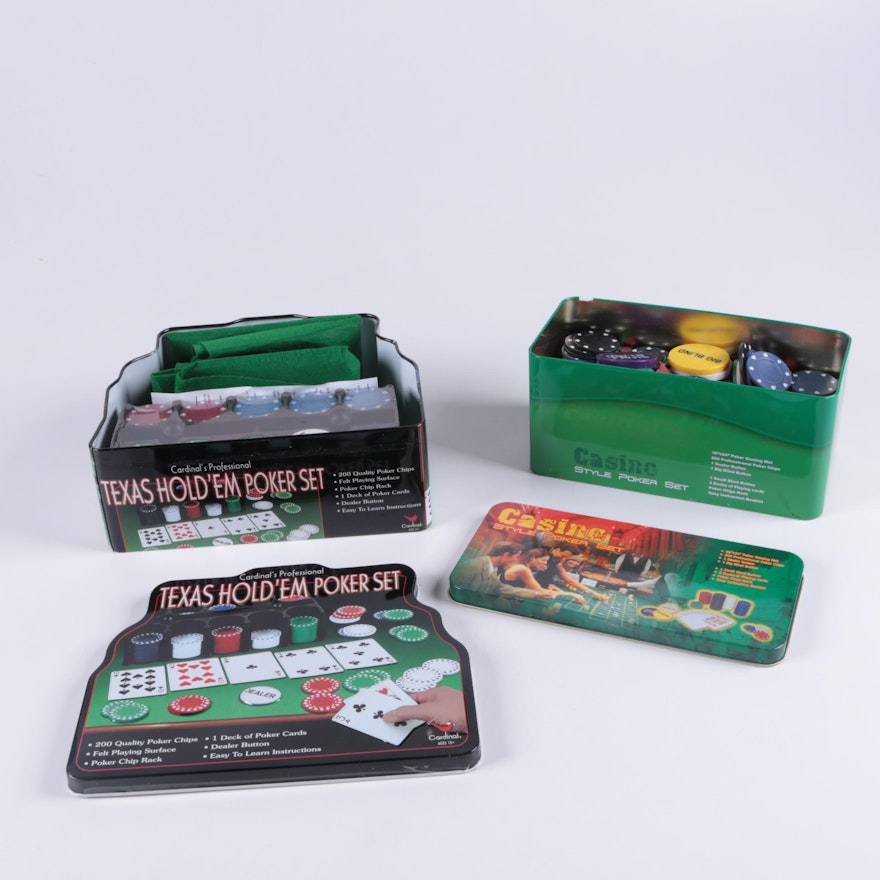 Texas Hold'em and Casino Style Poker Sets