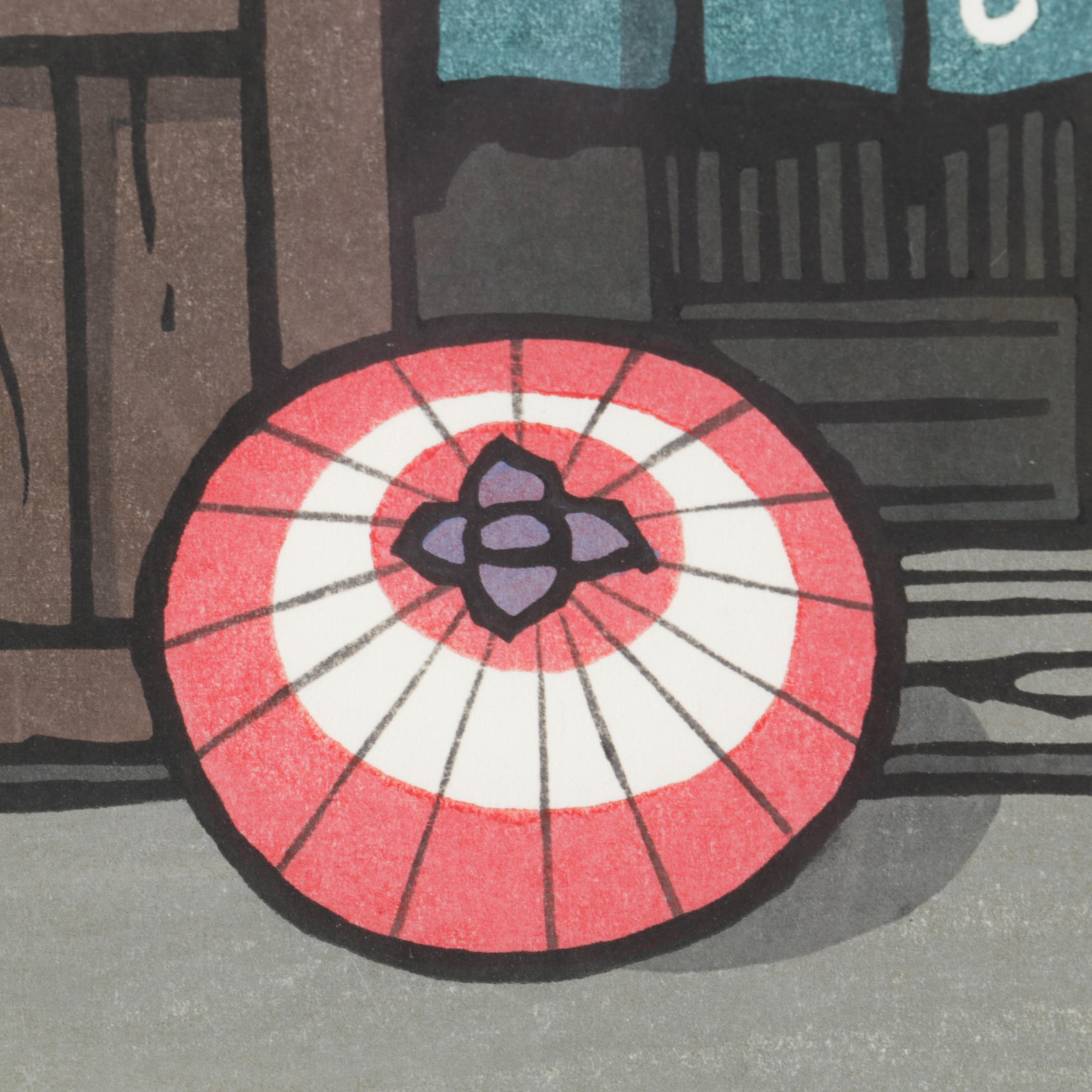 Katsuyuki Nishijima Contemporary Japanese Woodblock Print "Sun After Rain"