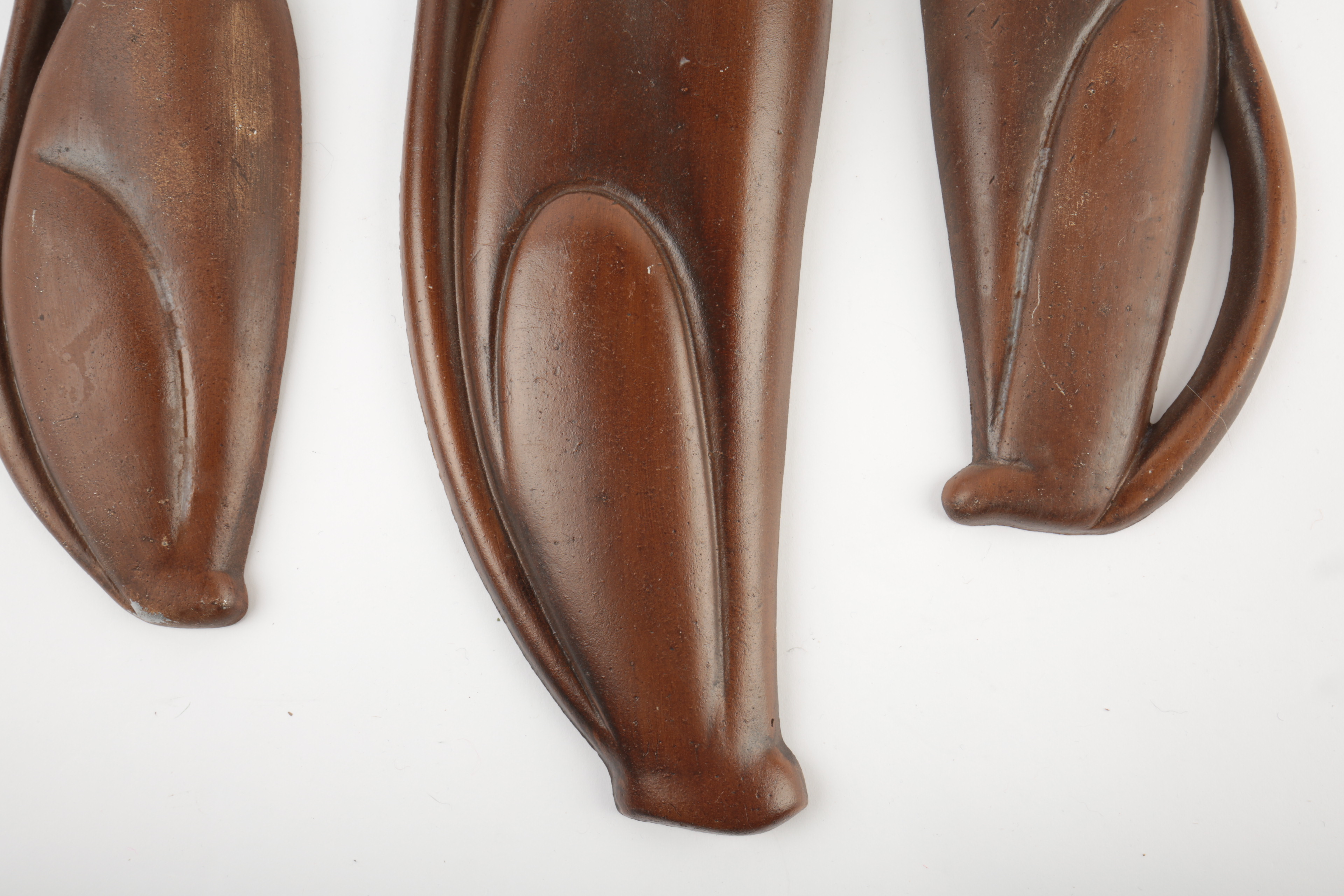 Mid Century Modern Cast Metal Siamese Cat Wall Hangings by Sexton