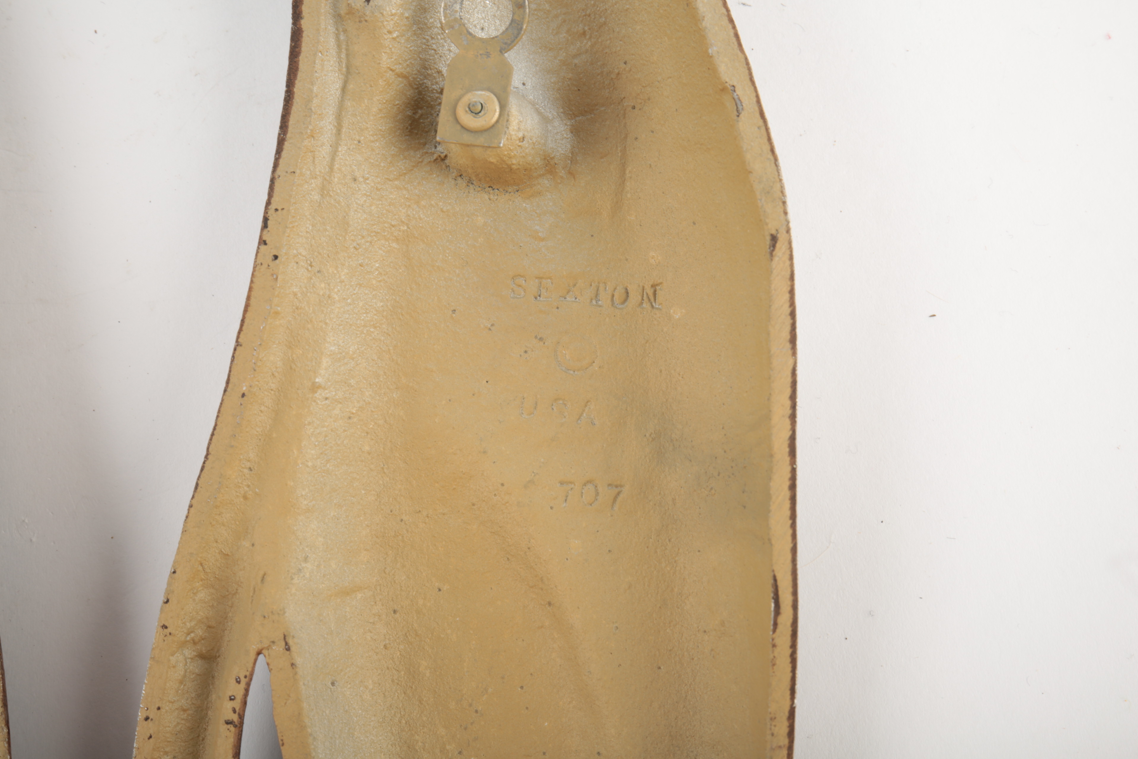 Mid Century Modern Cast Metal Siamese Cat Wall Hangings by Sexton