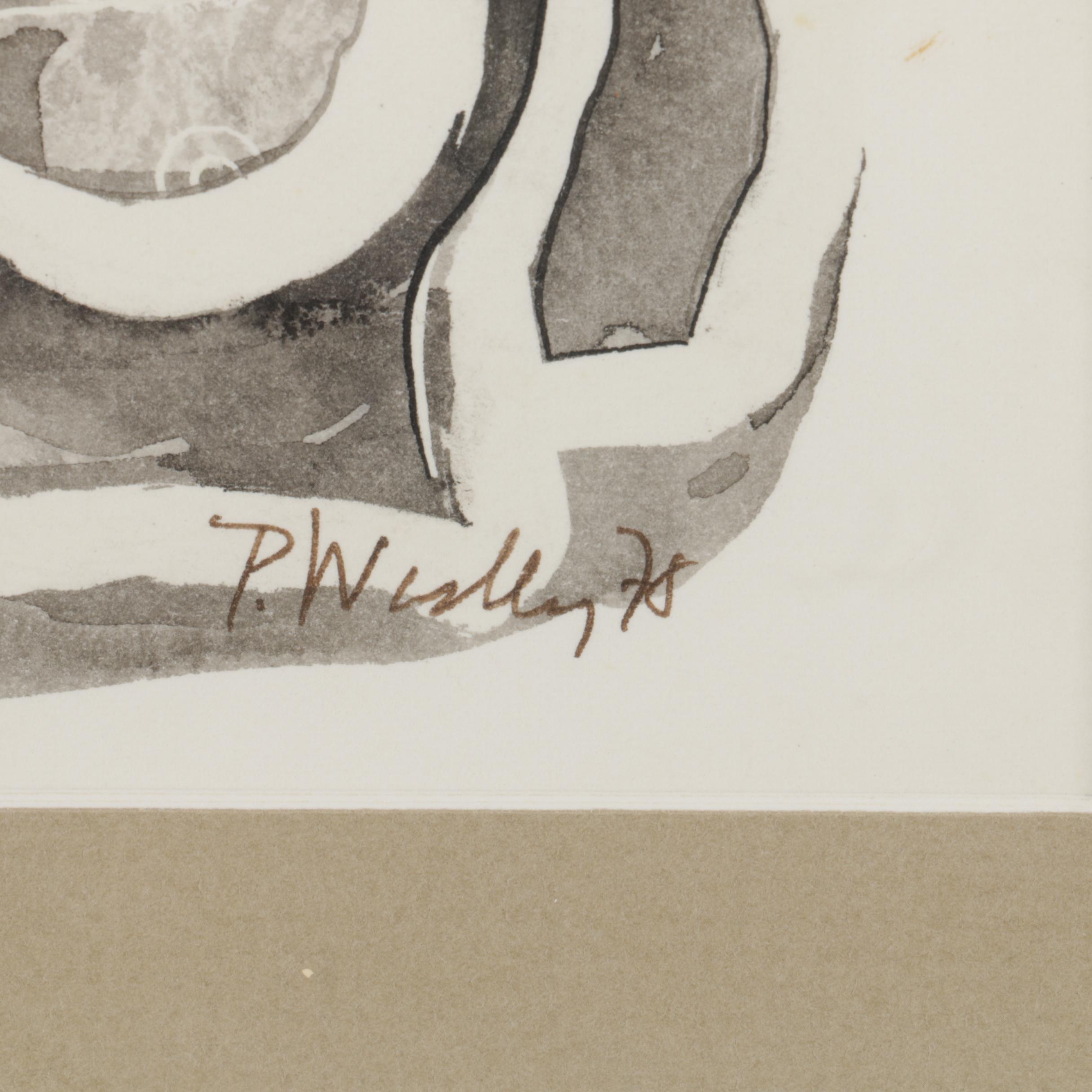 Patrick Wadley Ink Drawings on Paper