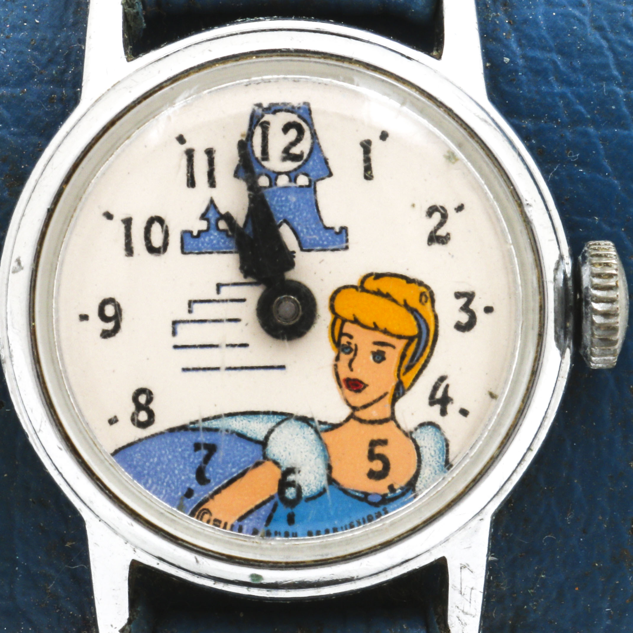 Vintage Disney Cinderella Bund Leather Watch