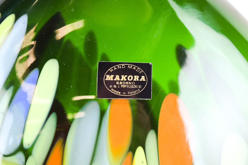 Makora Hand Blown Art Glass Vase