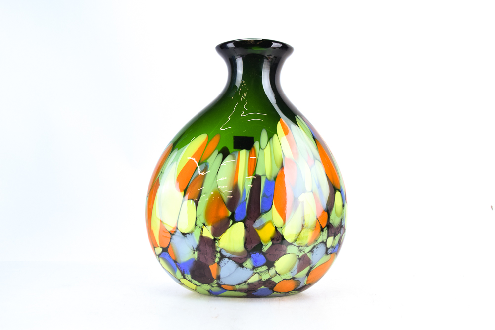 Makora Hand Blown Art Glass Vase