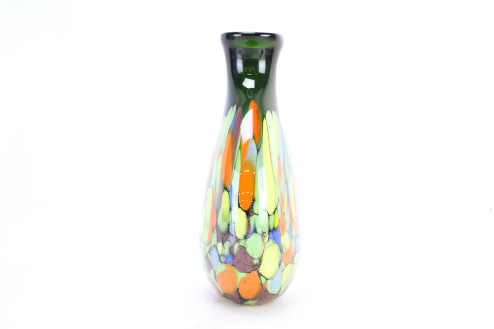 Makora Hand Blown Art Glass Vase