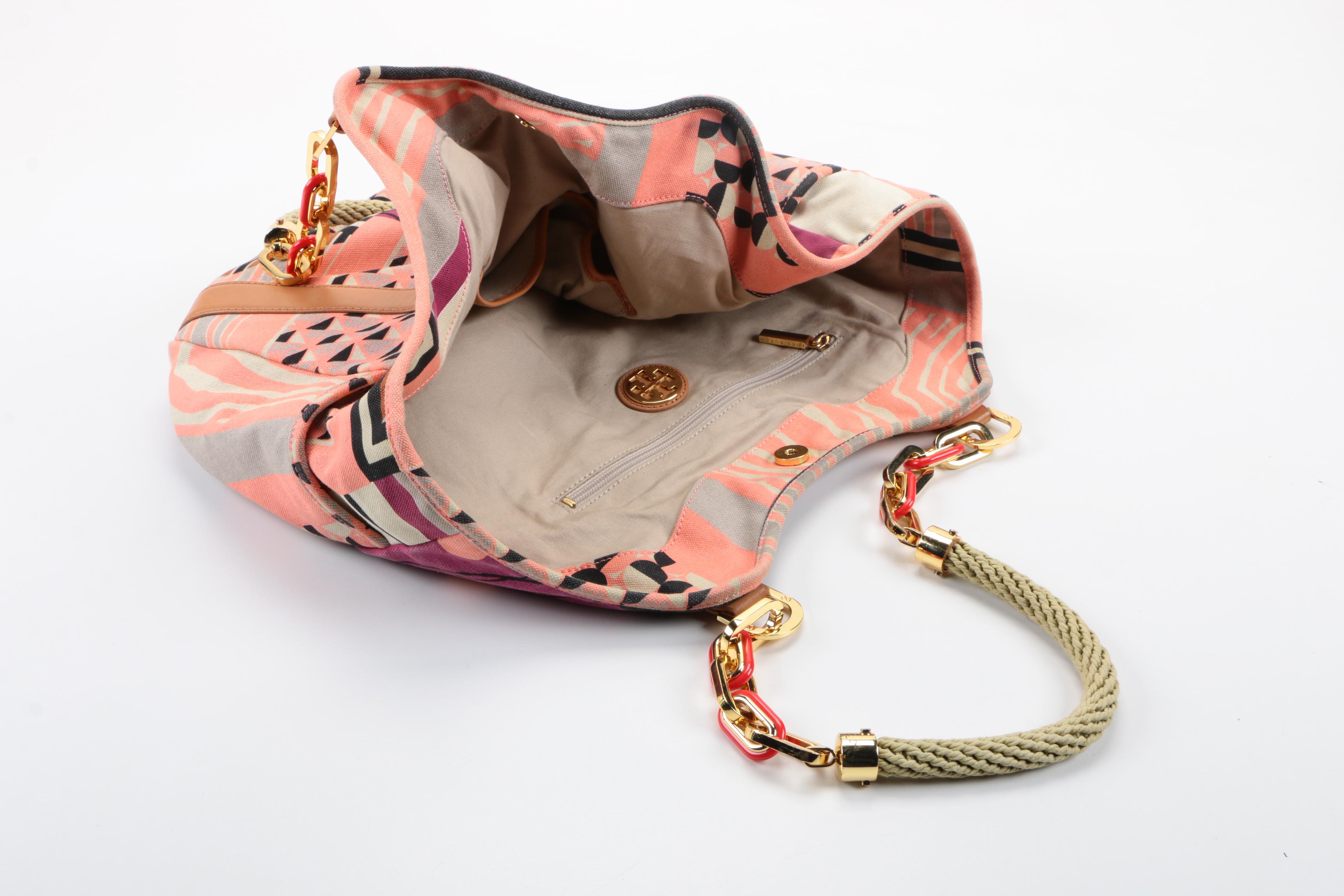 Tory Burch Patterned Fabric Tote