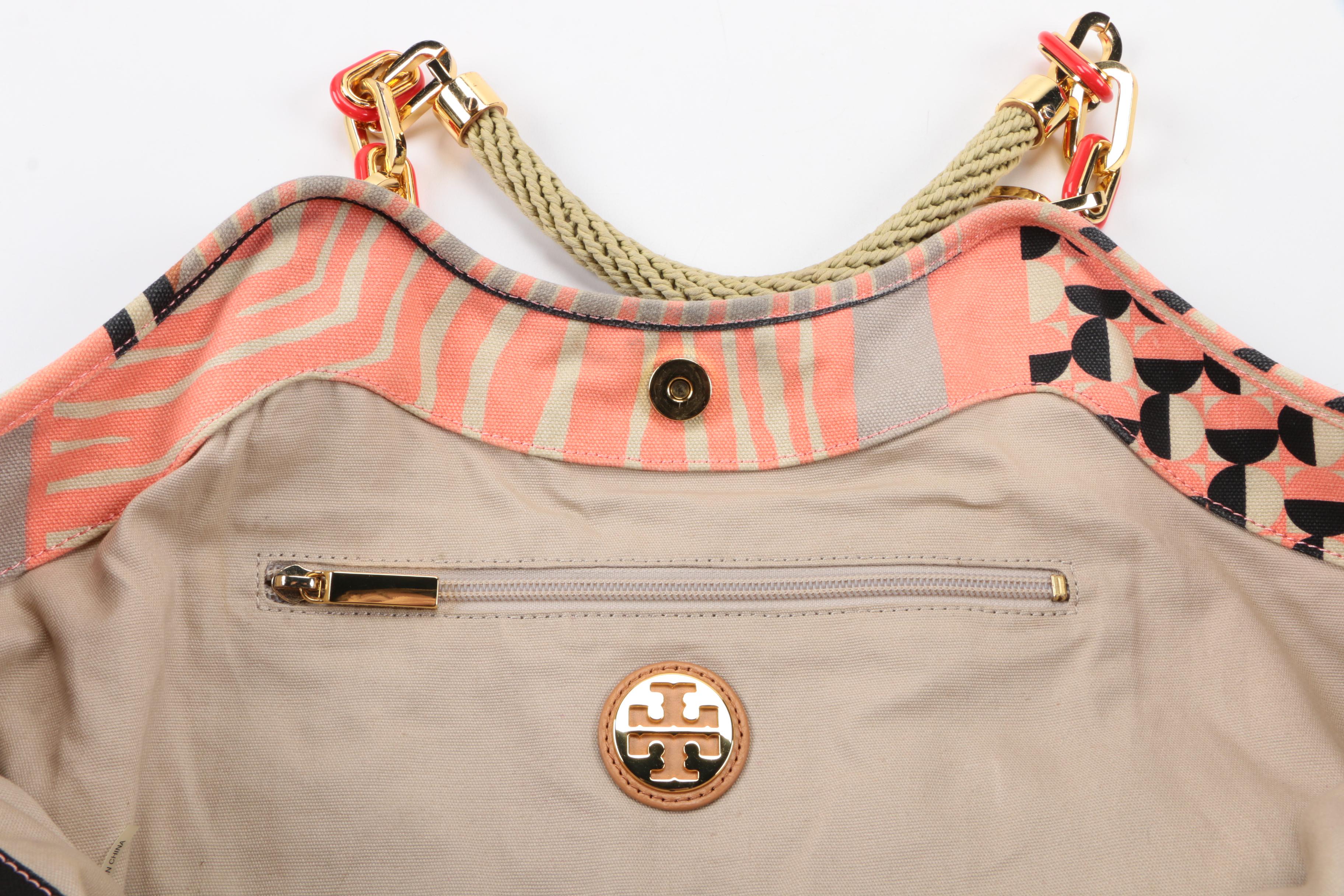 Tory Burch Patterned Fabric Tote