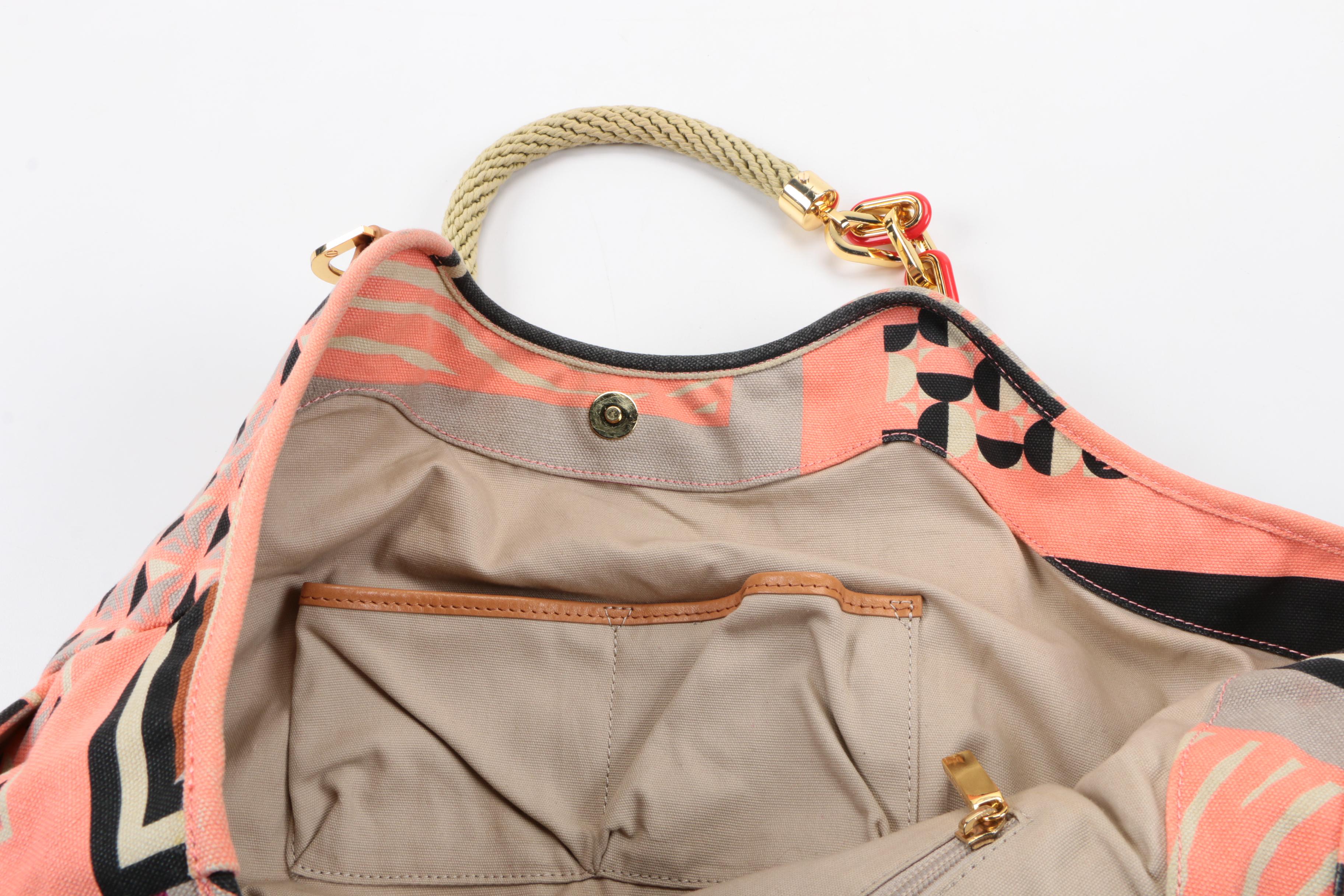 Tory Burch Patterned Fabric Tote