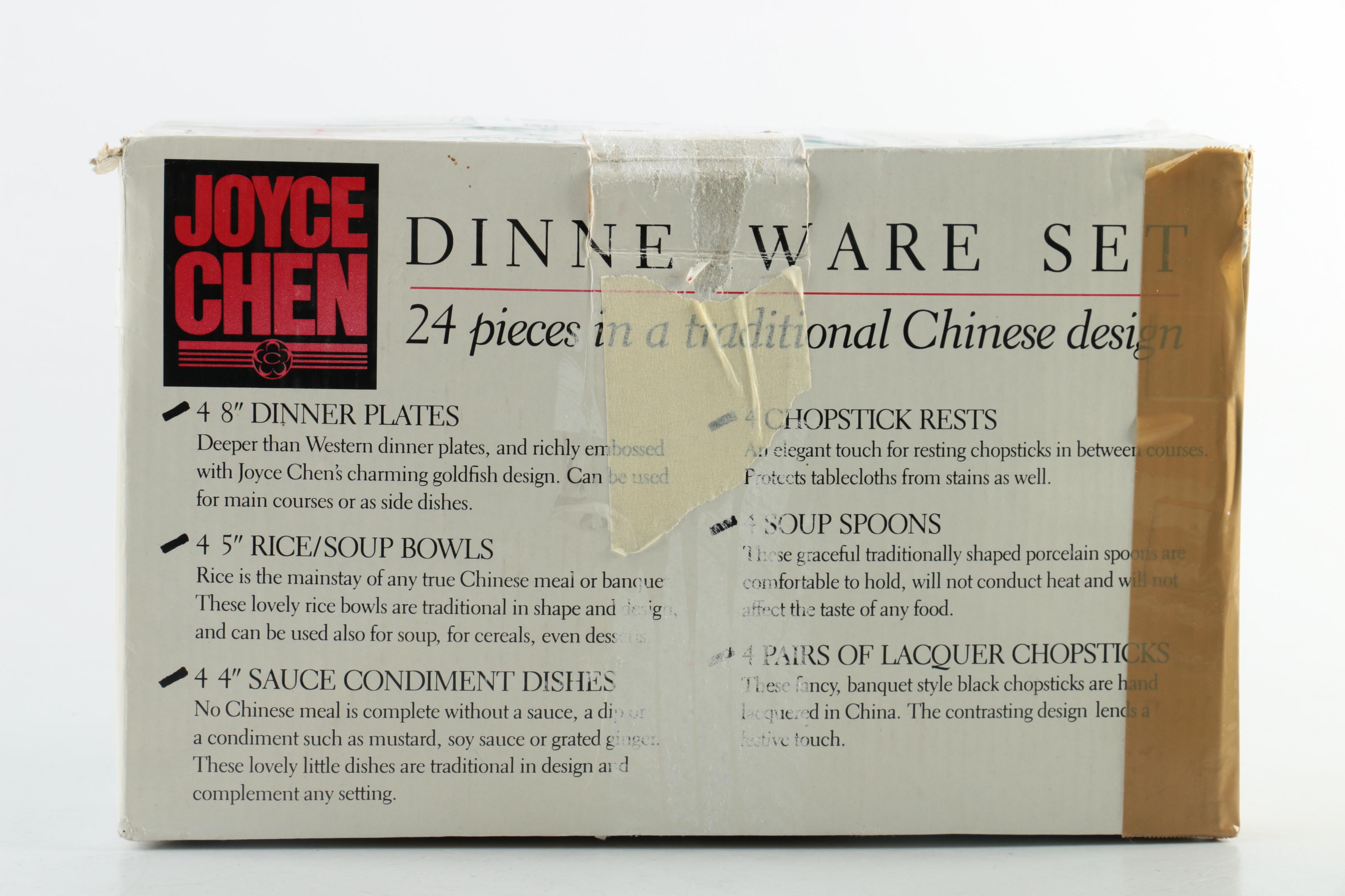 Joyce Chen Celadon Style Dinnerware Set
