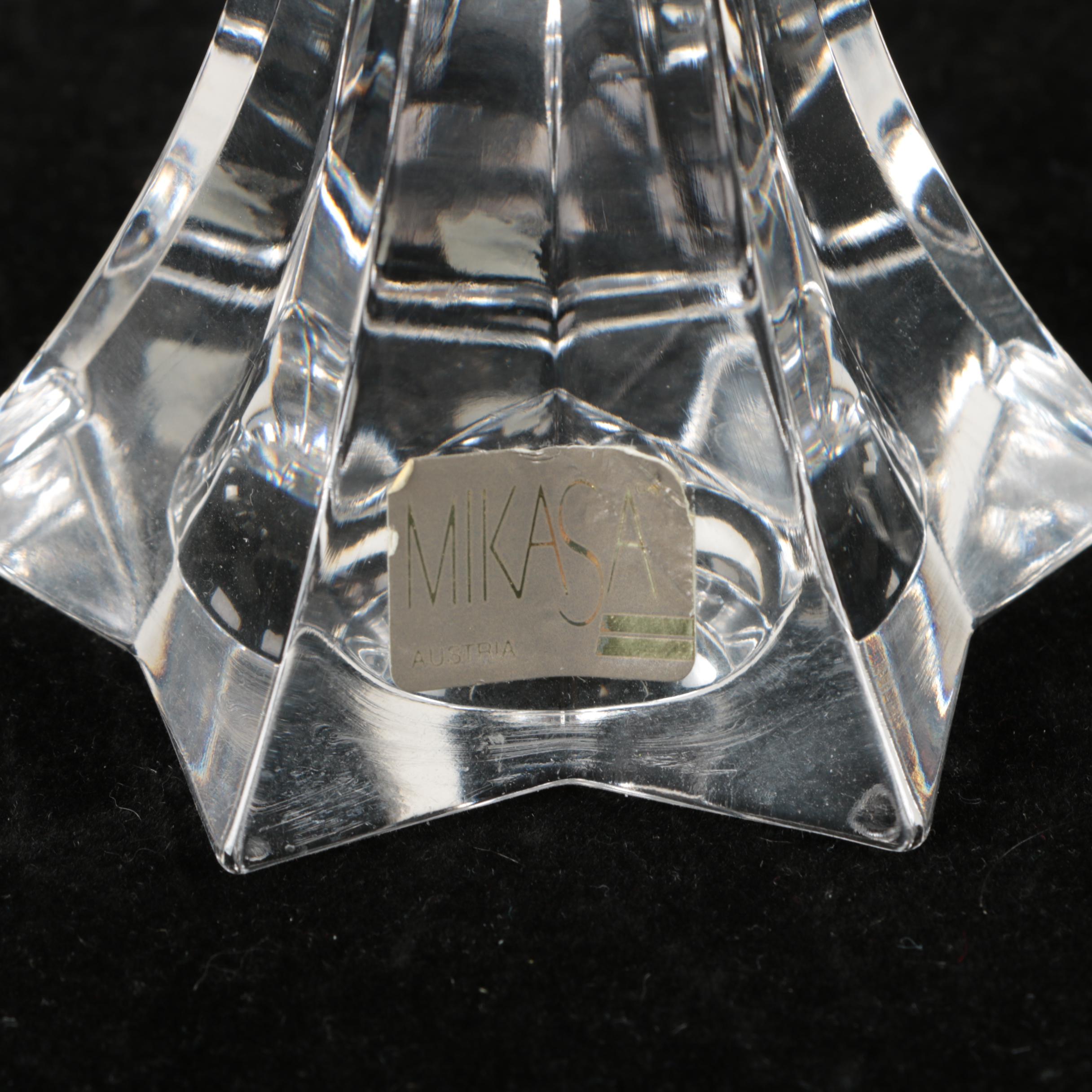 Mikasa Crystal Candlesticks