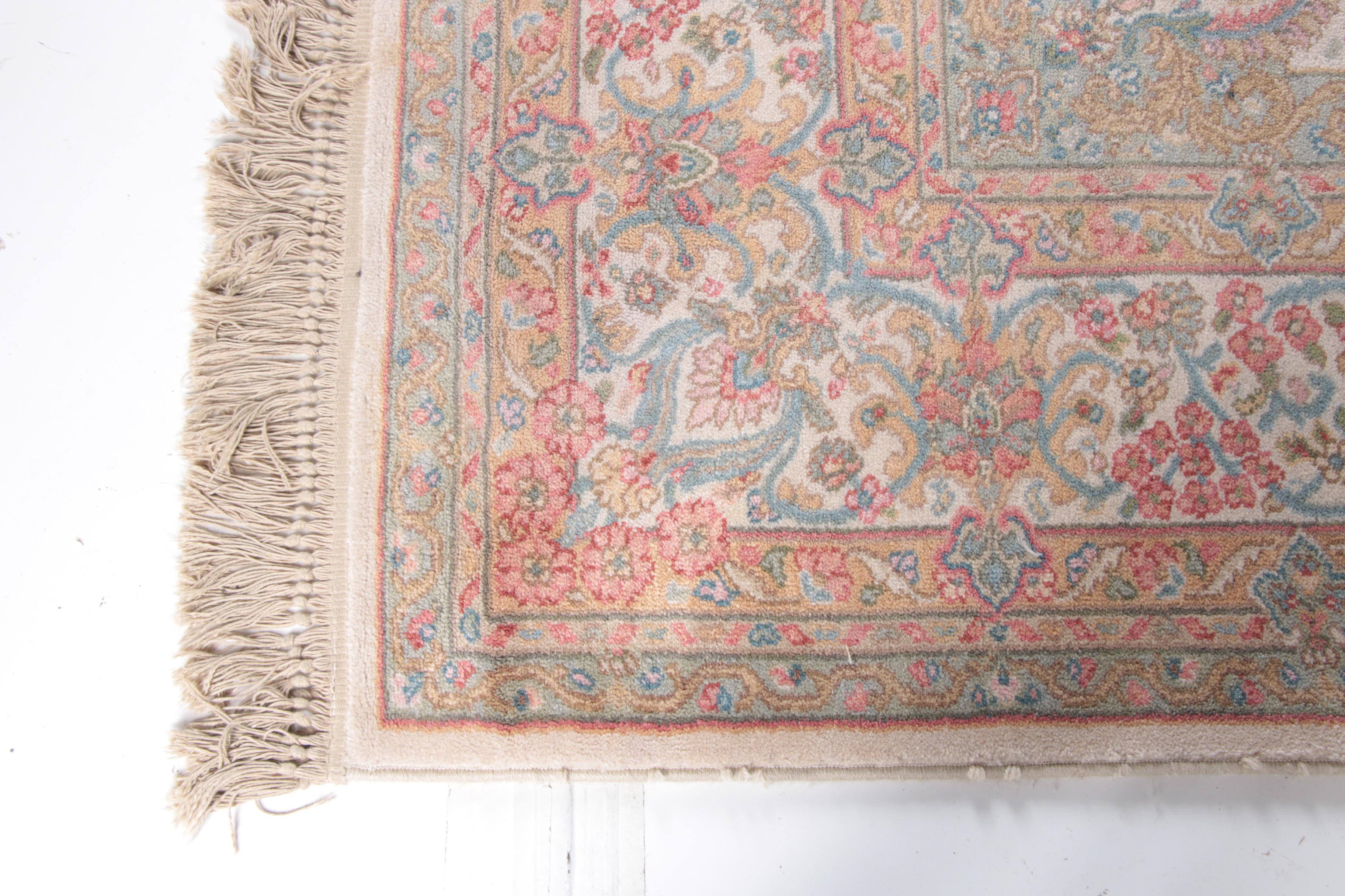 Power-Loomed Karastan "Ivory Kirman" Wool Area Rug