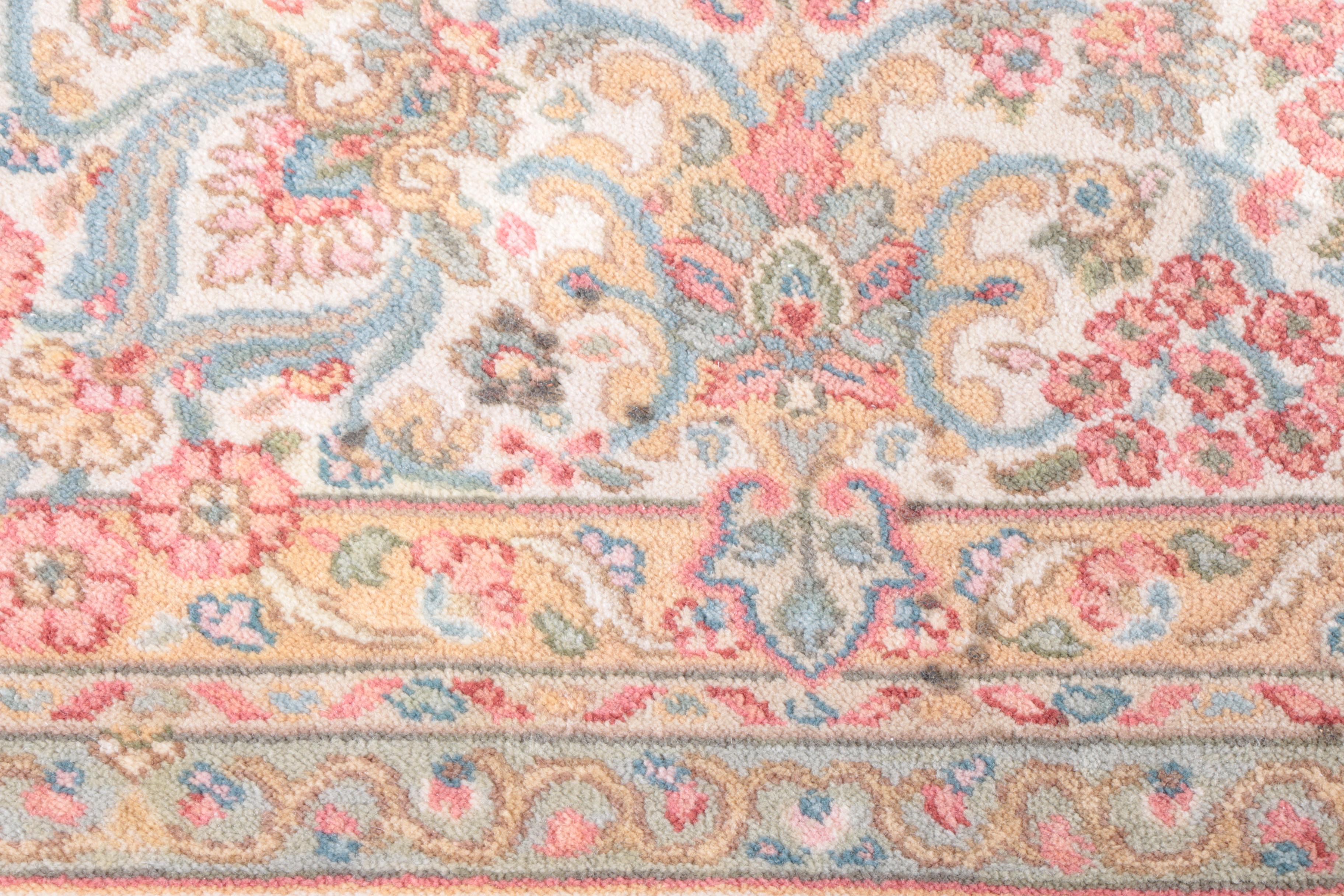 Power-Loomed Karastan "Ivory Kirman" Wool Area Rug