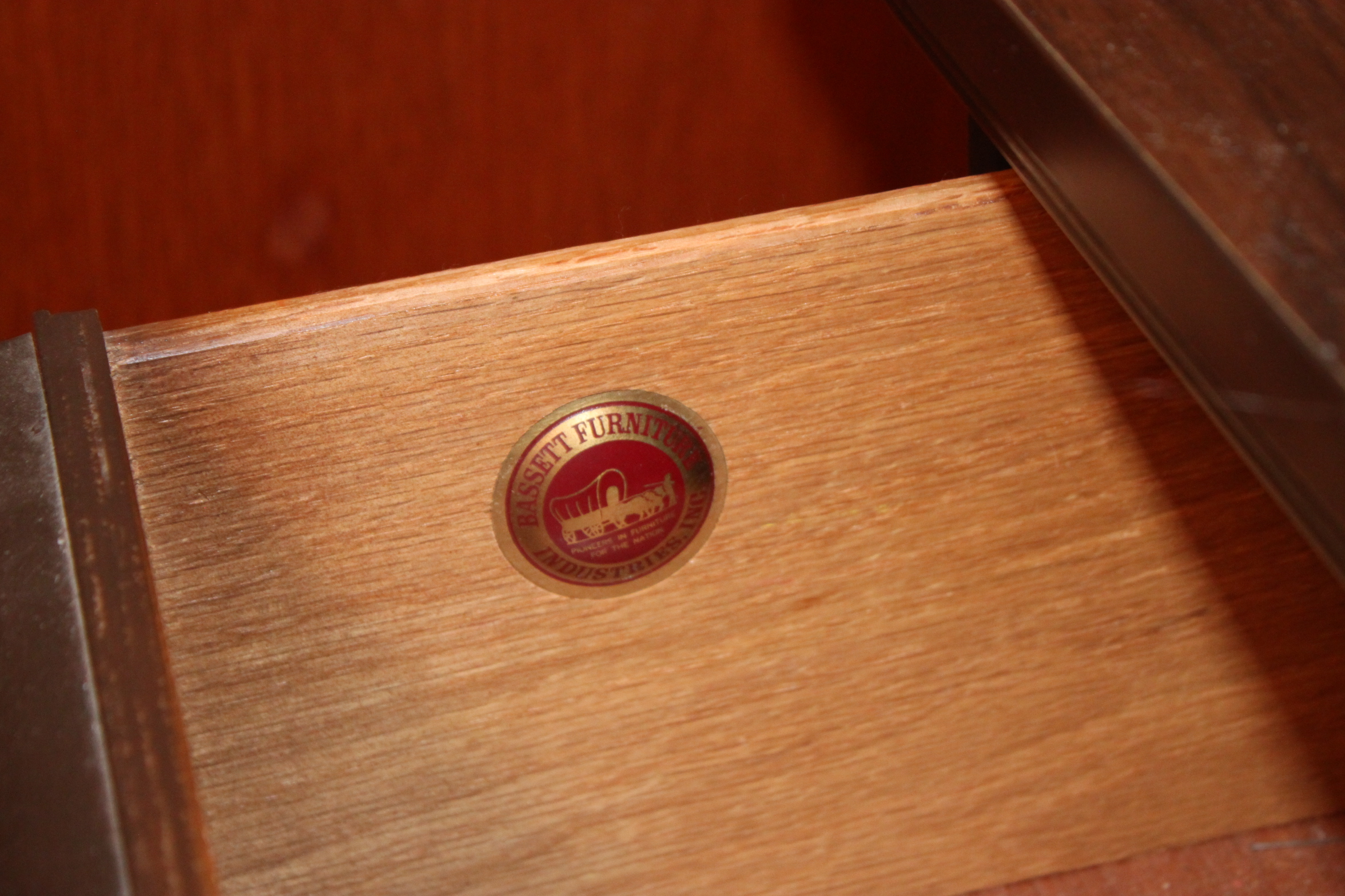 Vintage Dresser with Mirror by Bassett Furniture