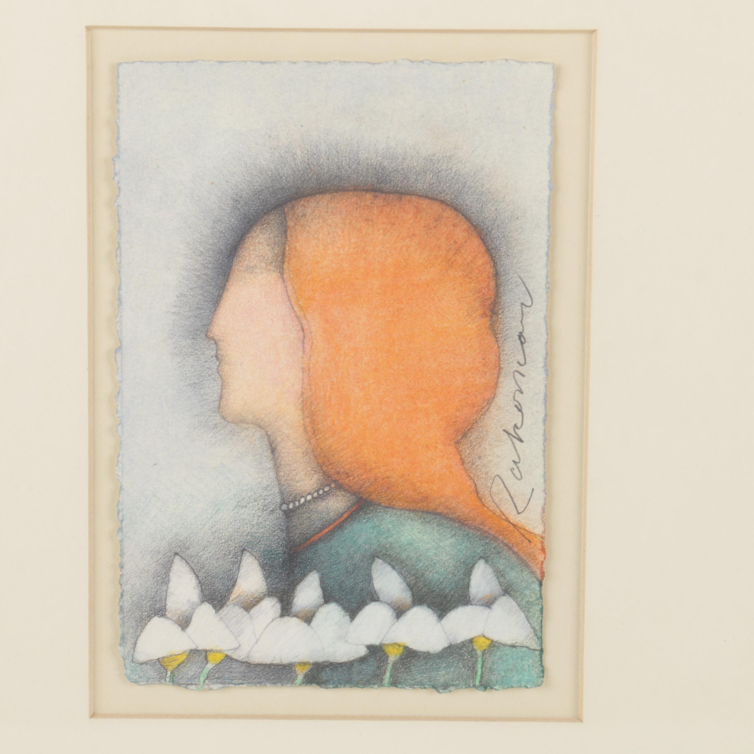 Charles Gatewood Pastel on Paper, Patrick Wadley Watercolor, and Signed Drawing