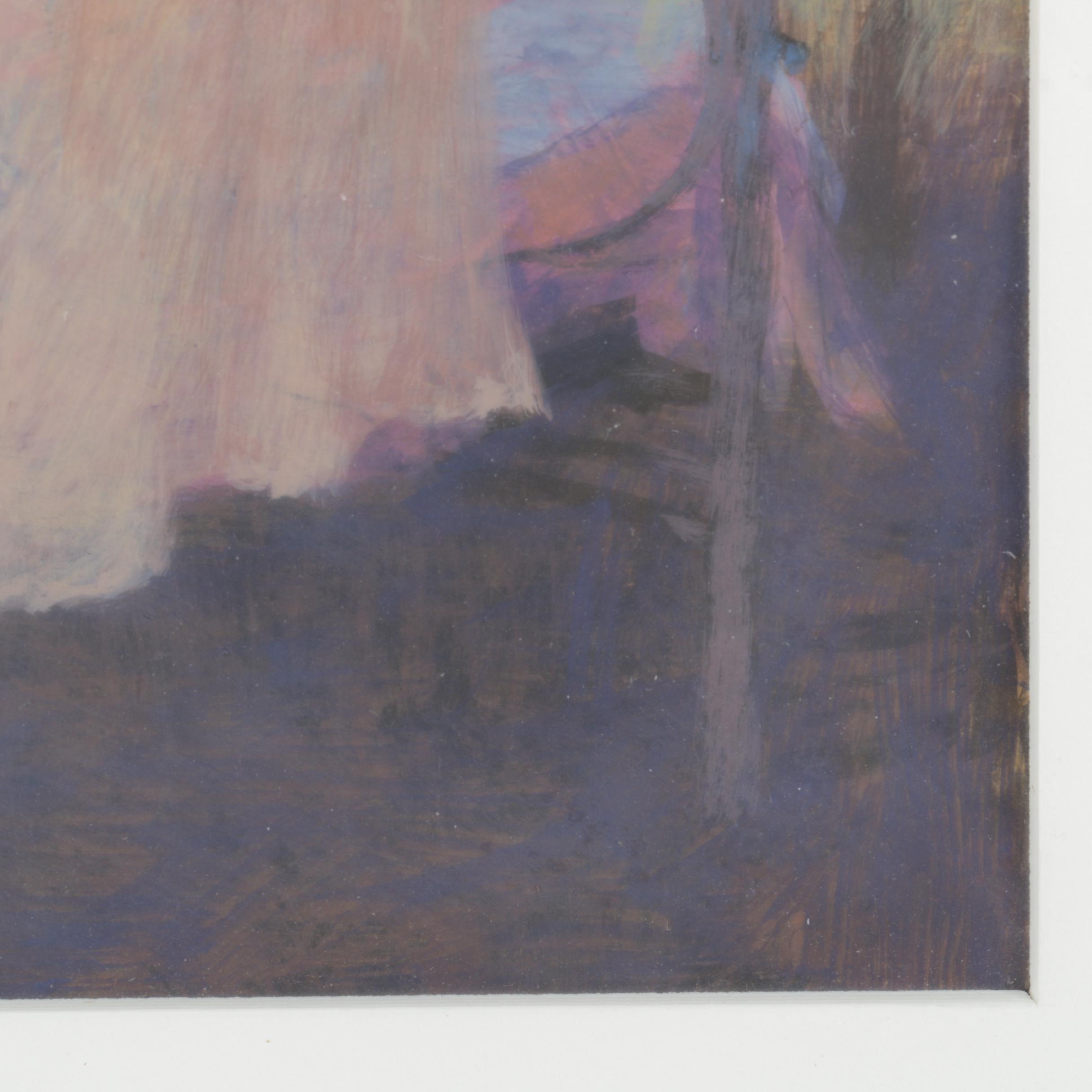 Charles Gatewood Pastel on Paper, Patrick Wadley Watercolor, and Signed Drawing