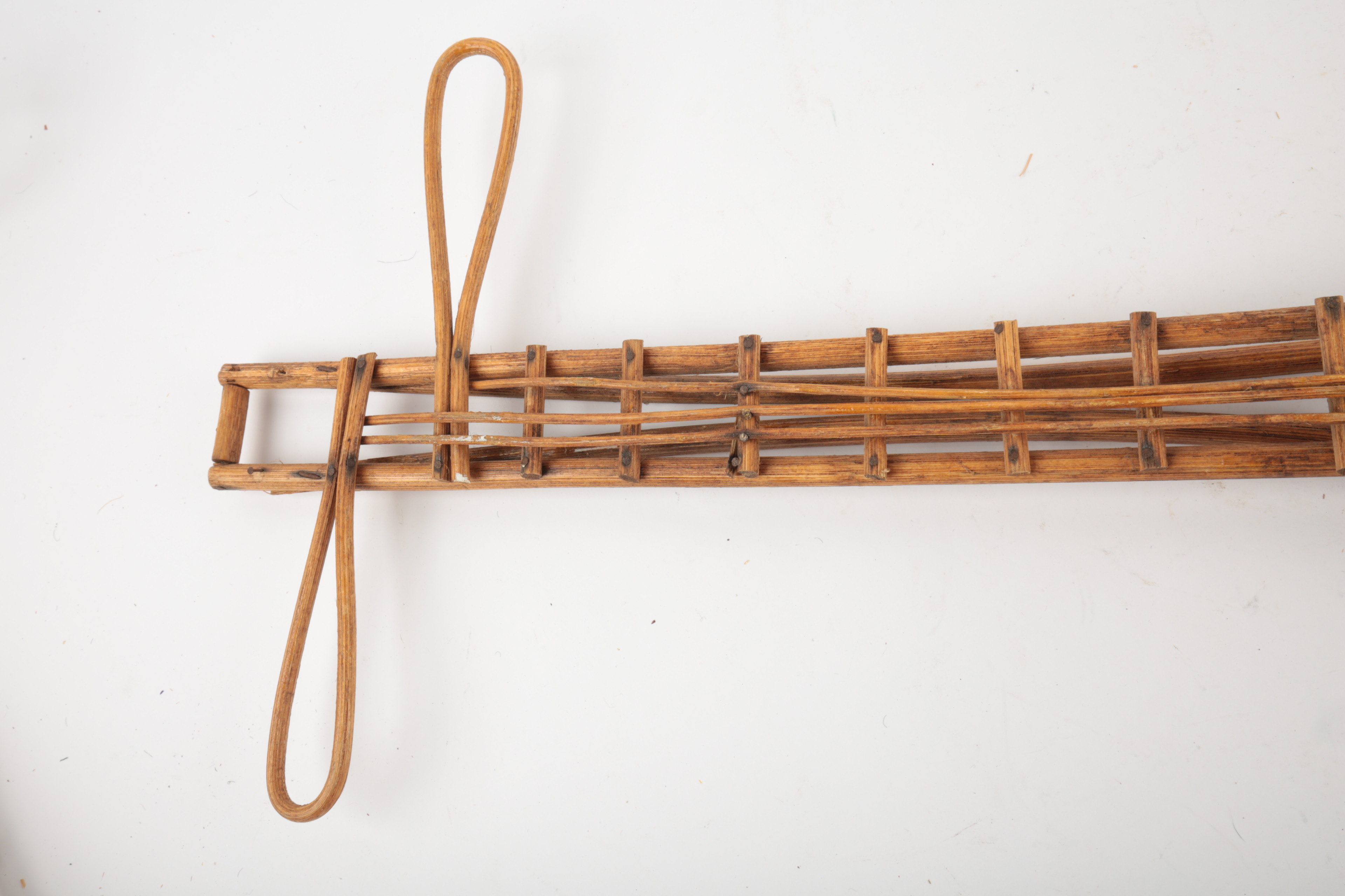 Pair of Decorative Wicker String Instruments Wall Decor Items