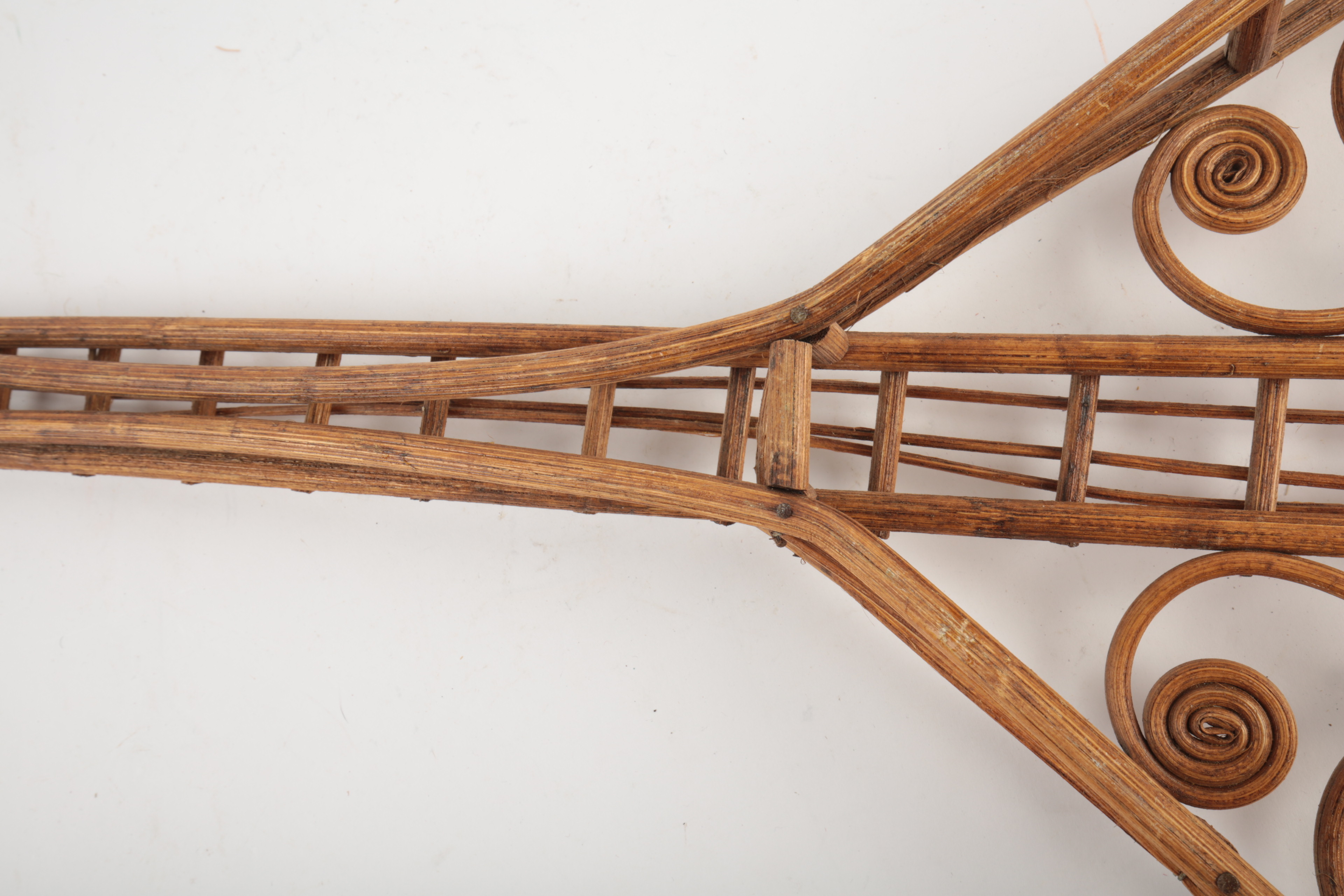 Pair of Decorative Wicker String Instruments Wall Decor Items