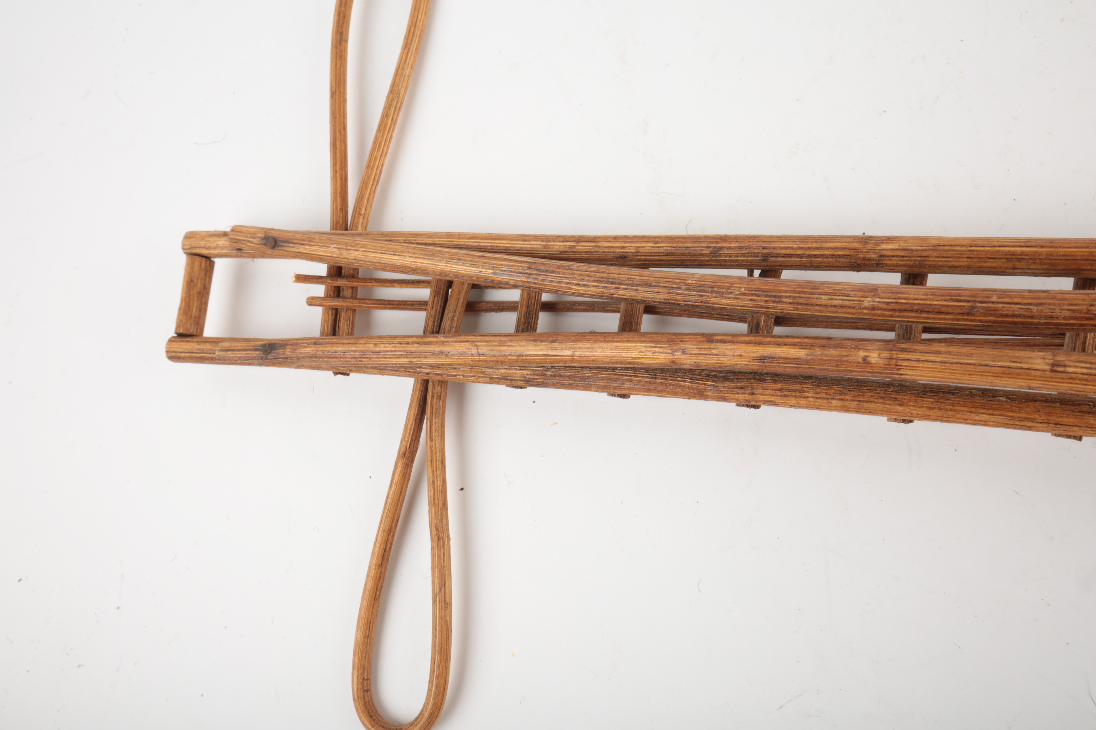 Pair of Decorative Wicker String Instruments Wall Decor Items