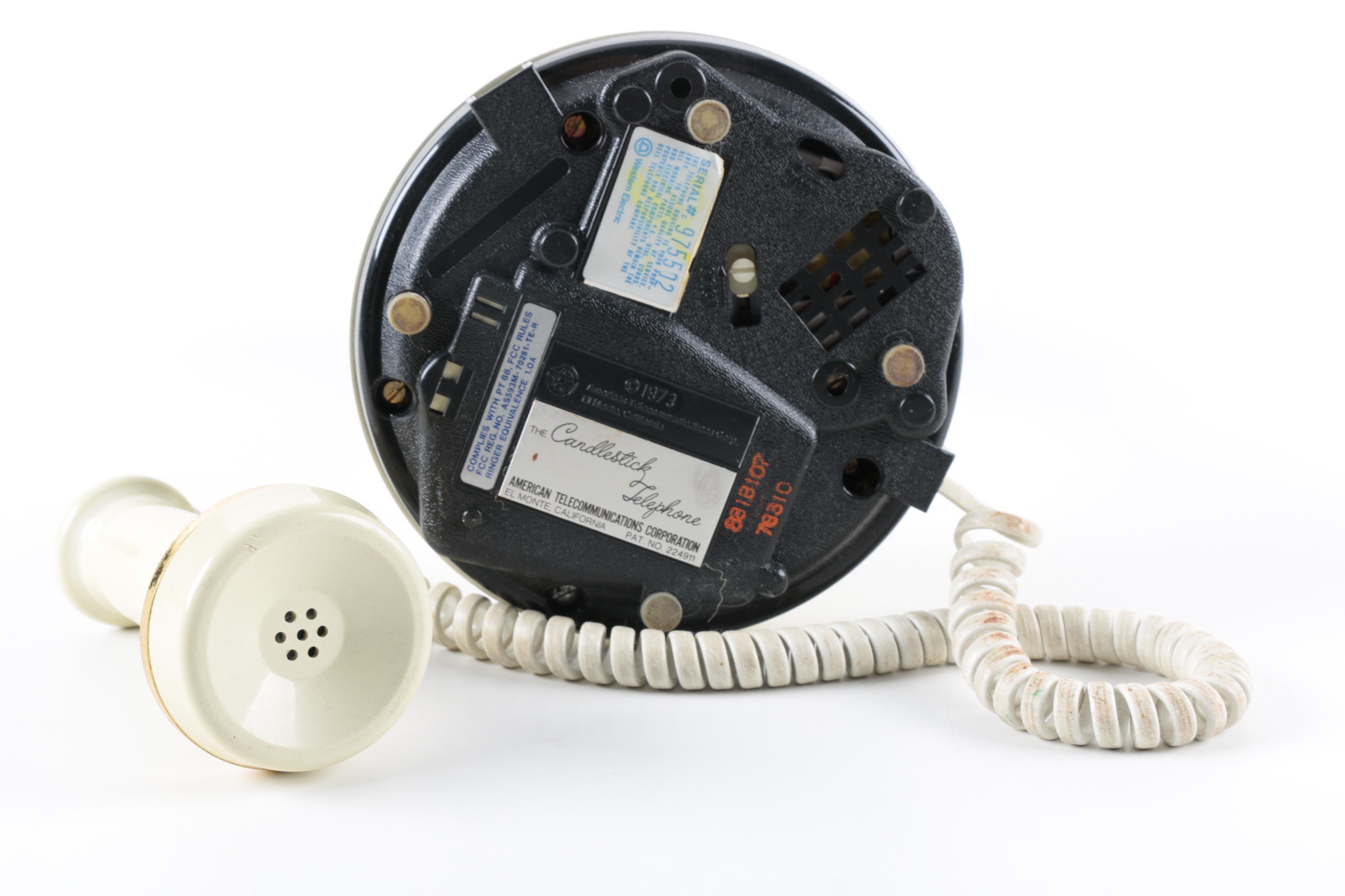 Vintage "Candlestick Telephone" by American Telecommunications Corp.