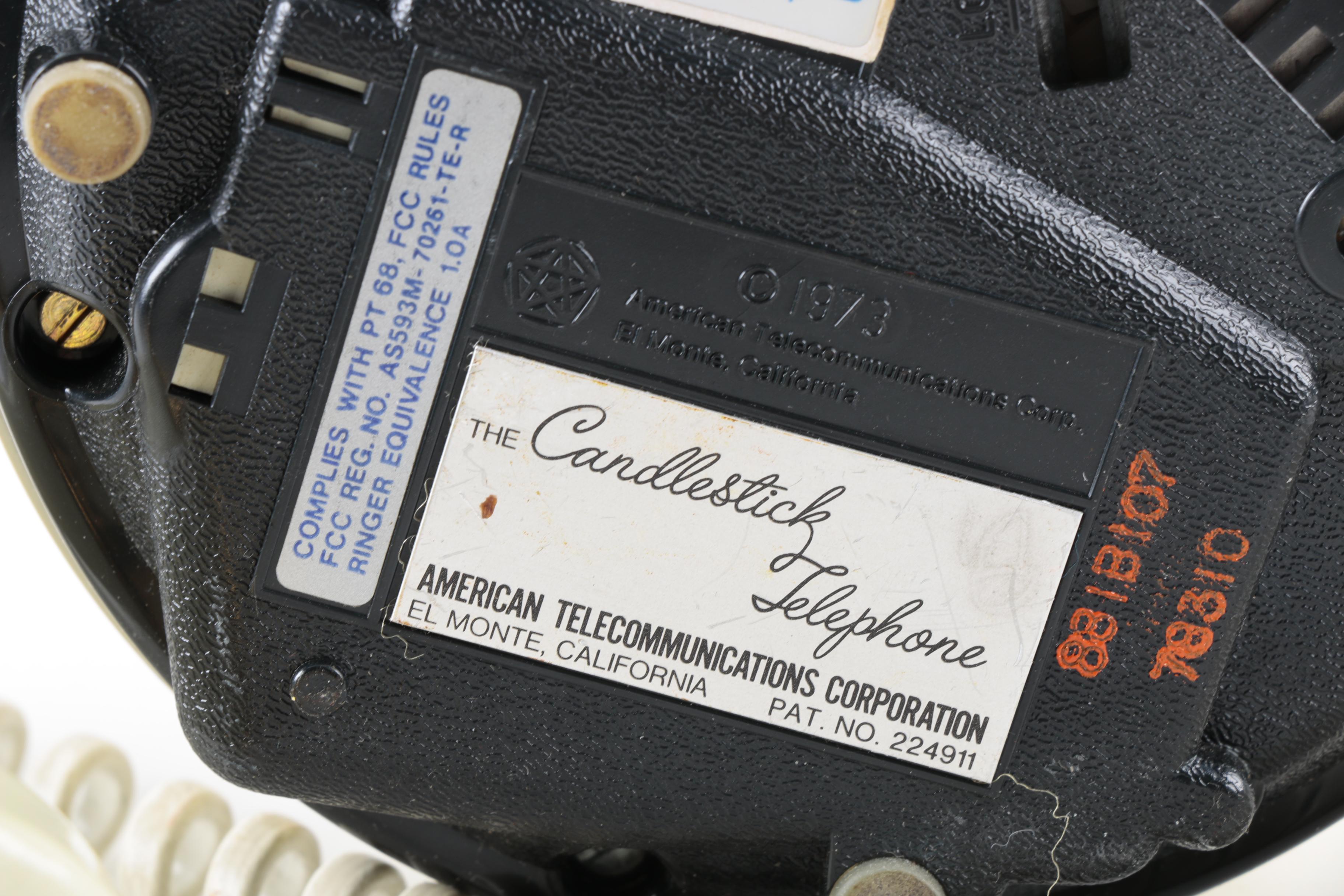 Vintage "Candlestick Telephone" by American Telecommunications Corp.