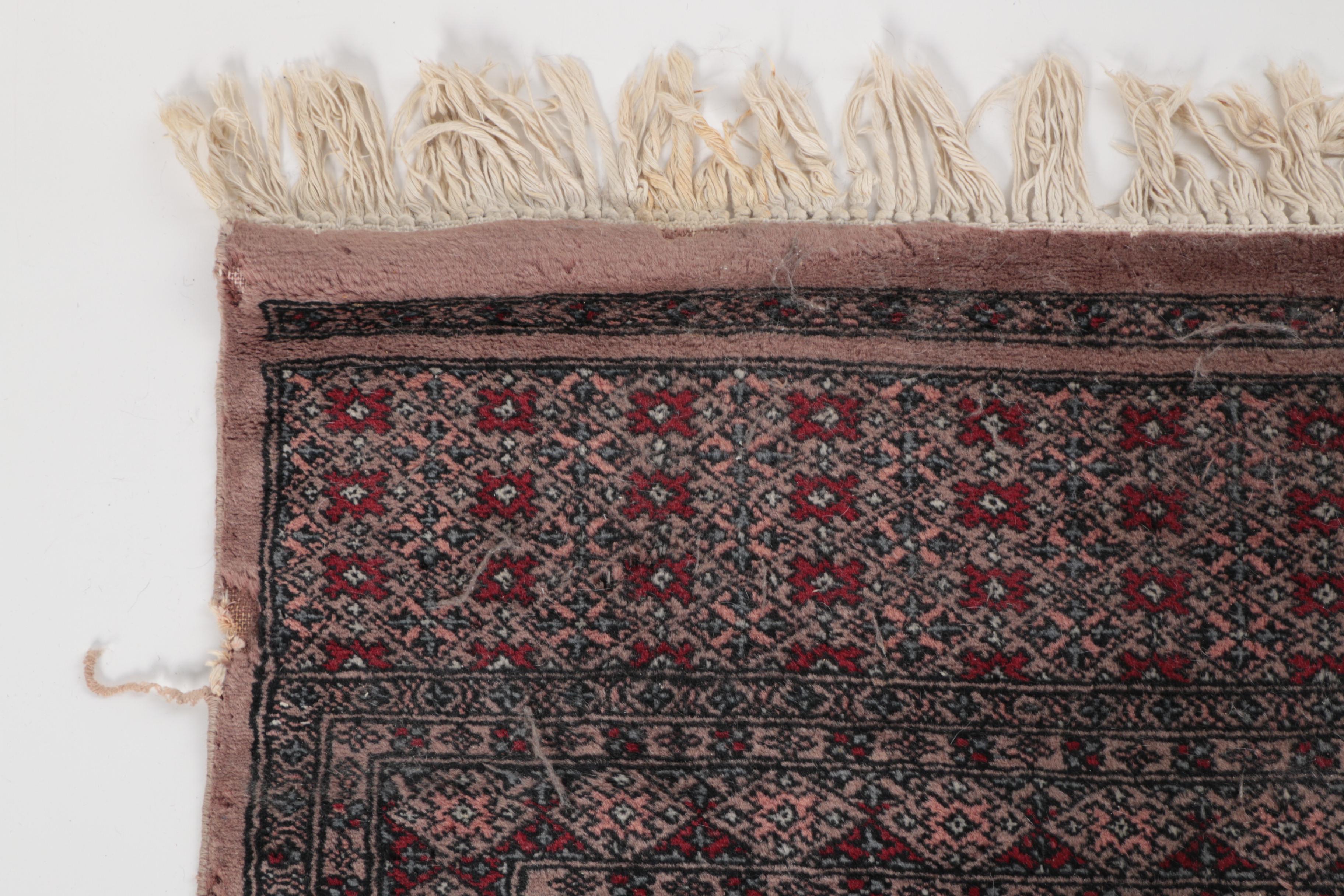 Hand-knotted Pakistani Jaldar Bokhara Wool Area Rug