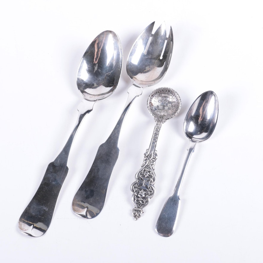 Antique and Vintage Coin, 800, and Russian Sterling Silver Spoons