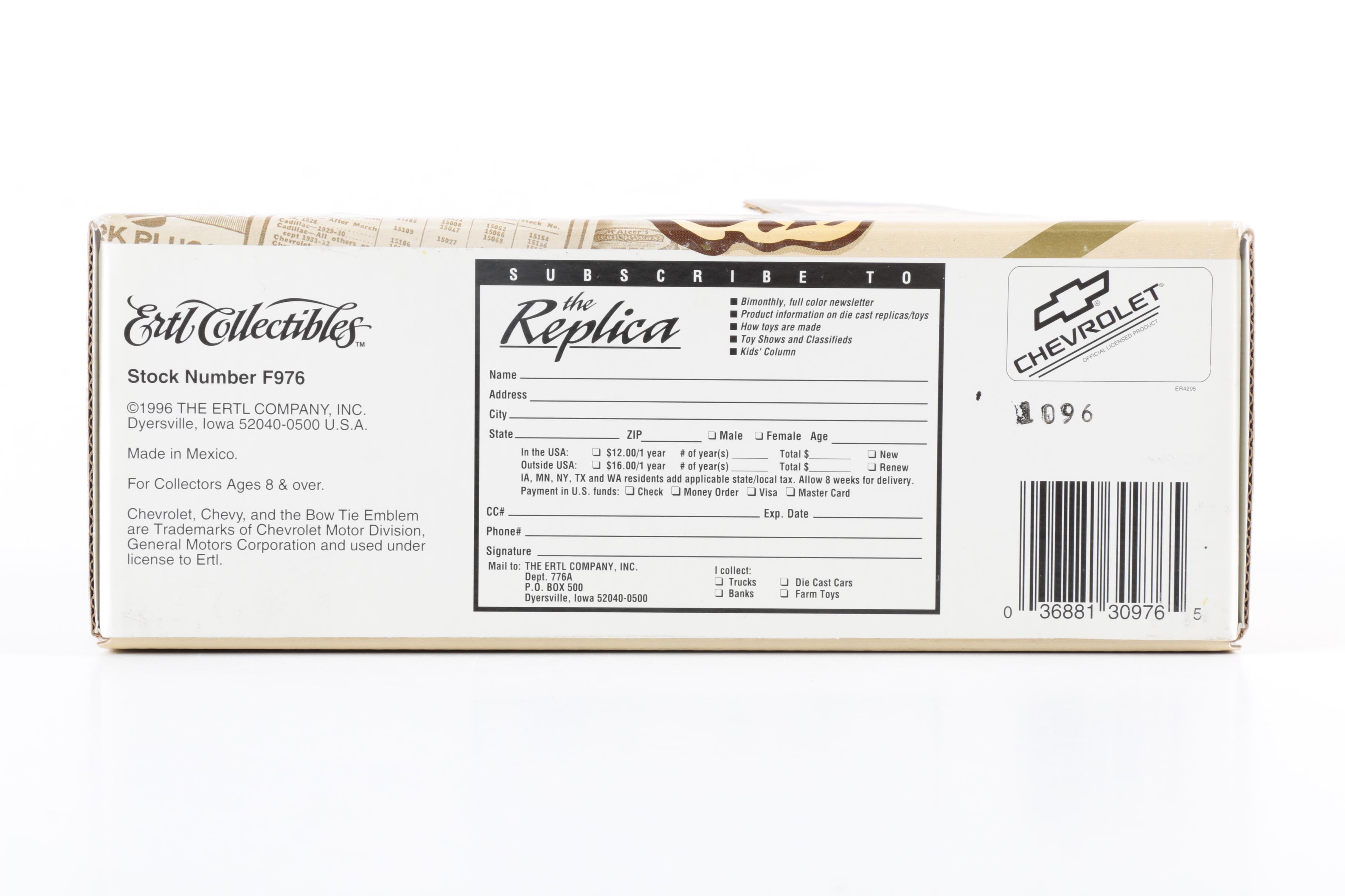 Assorted Die Cast Replica Cars