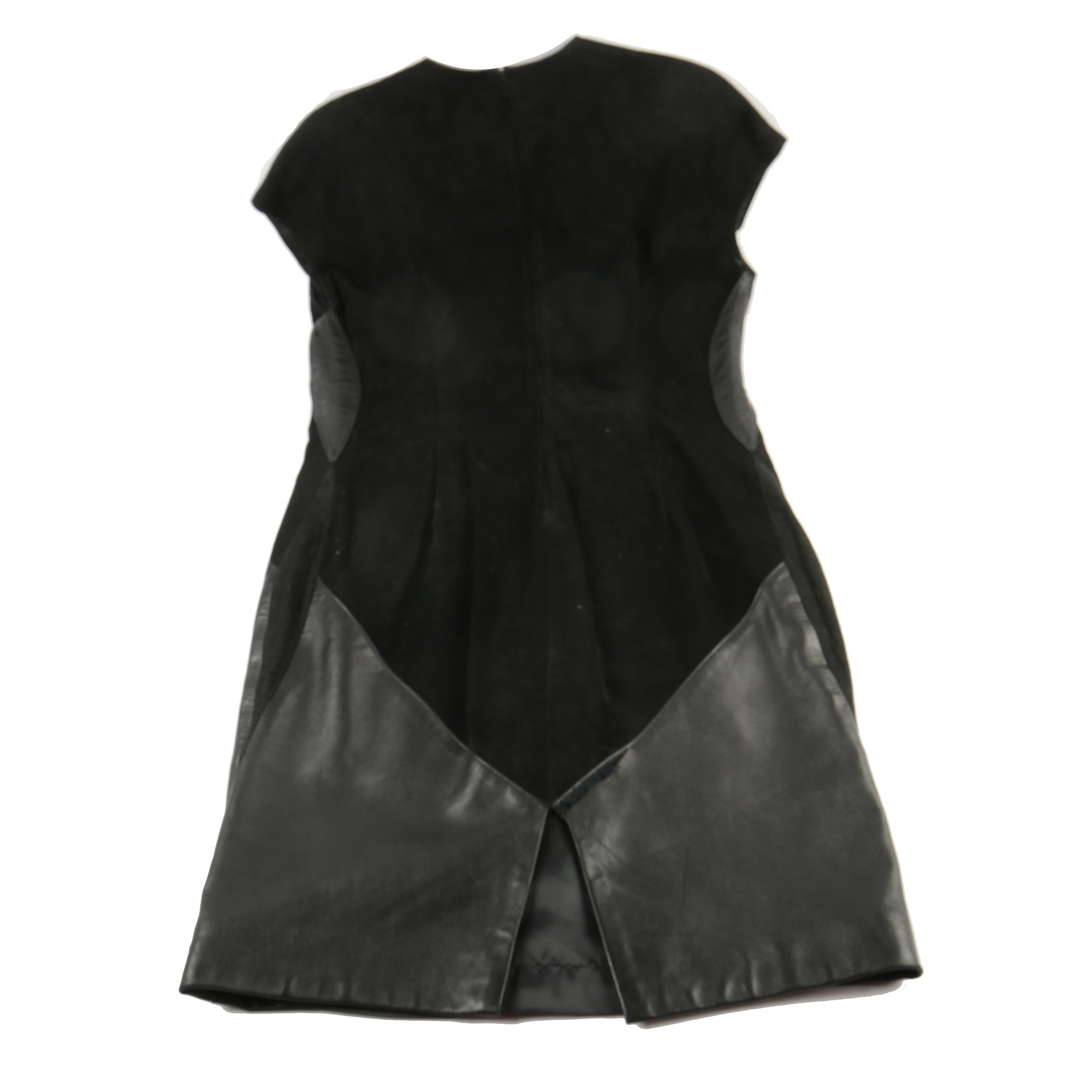 Christian Dior Boutique Fourrure Leather and Suede Heart Dress