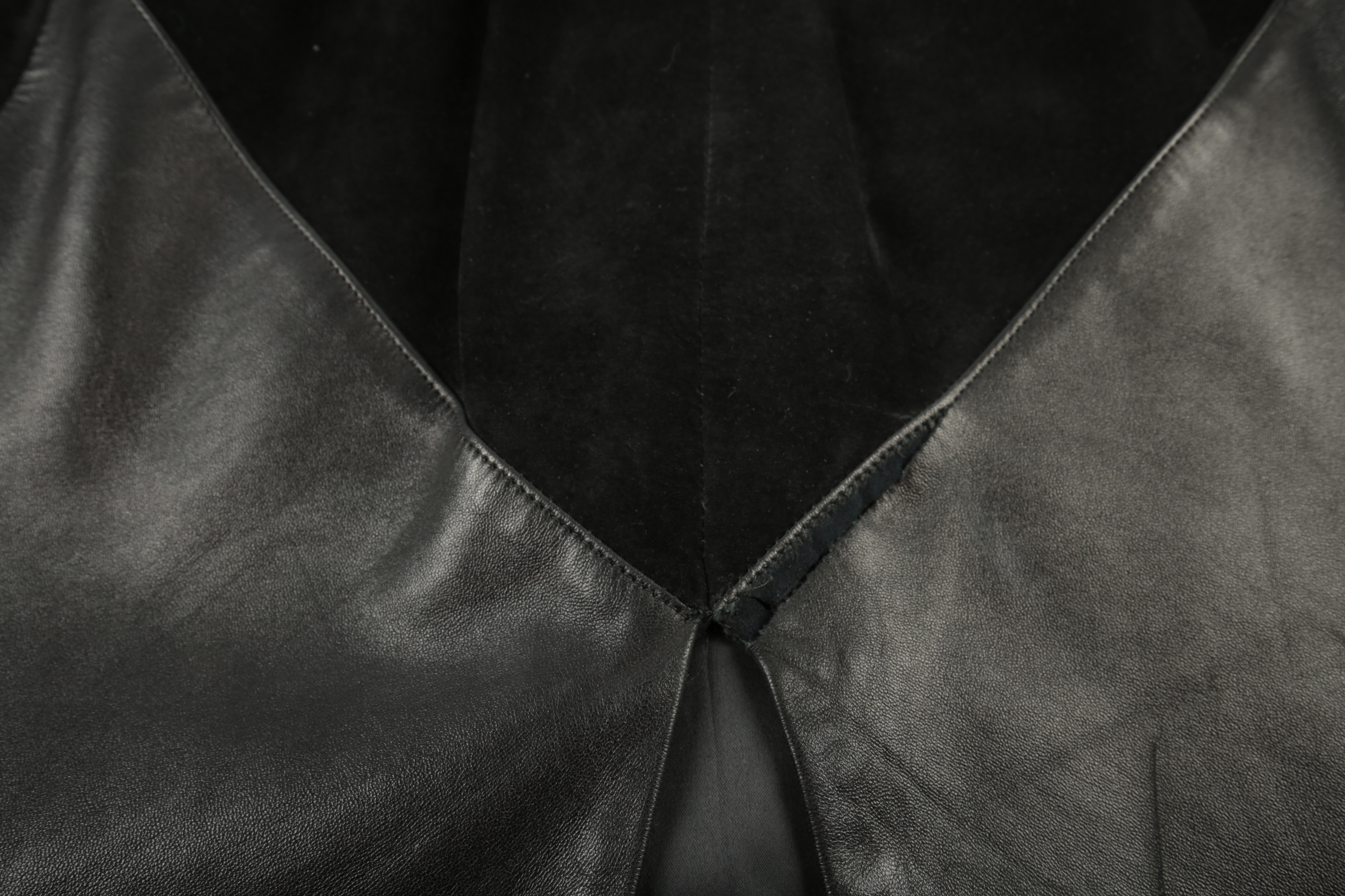 Christian Dior Boutique Fourrure Leather and Suede Heart Dress