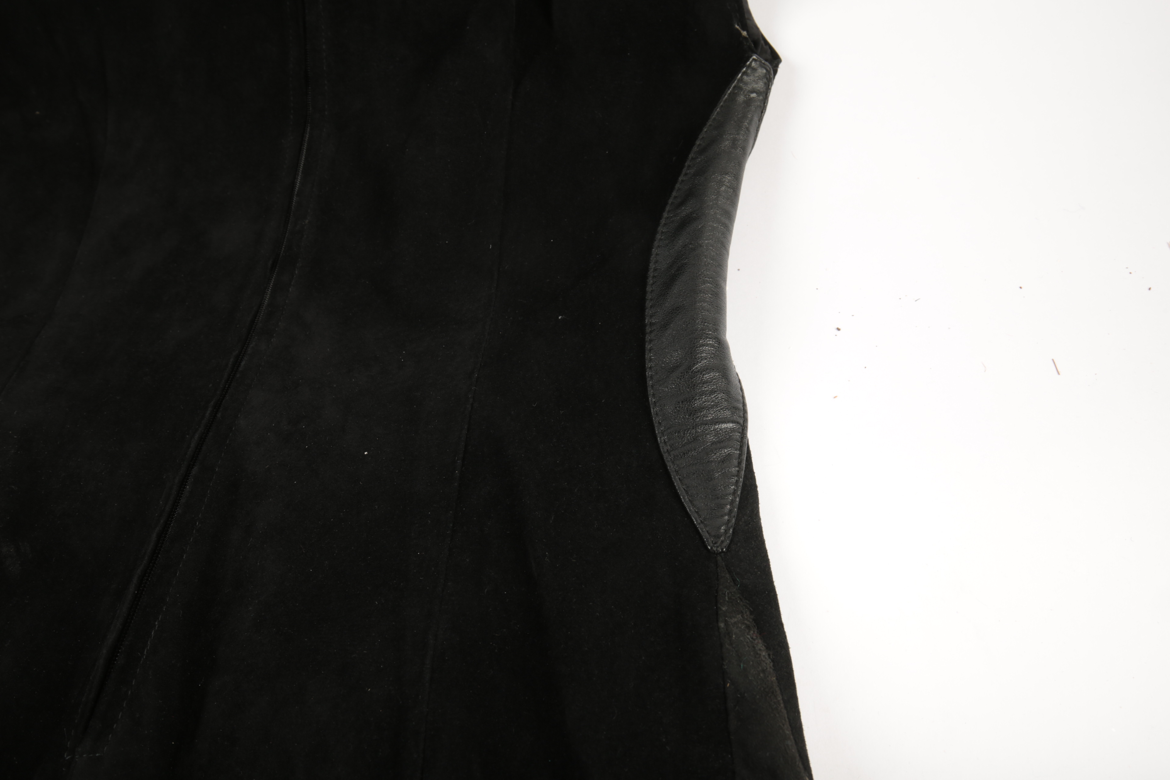 Christian Dior Boutique Fourrure Leather and Suede Heart Dress