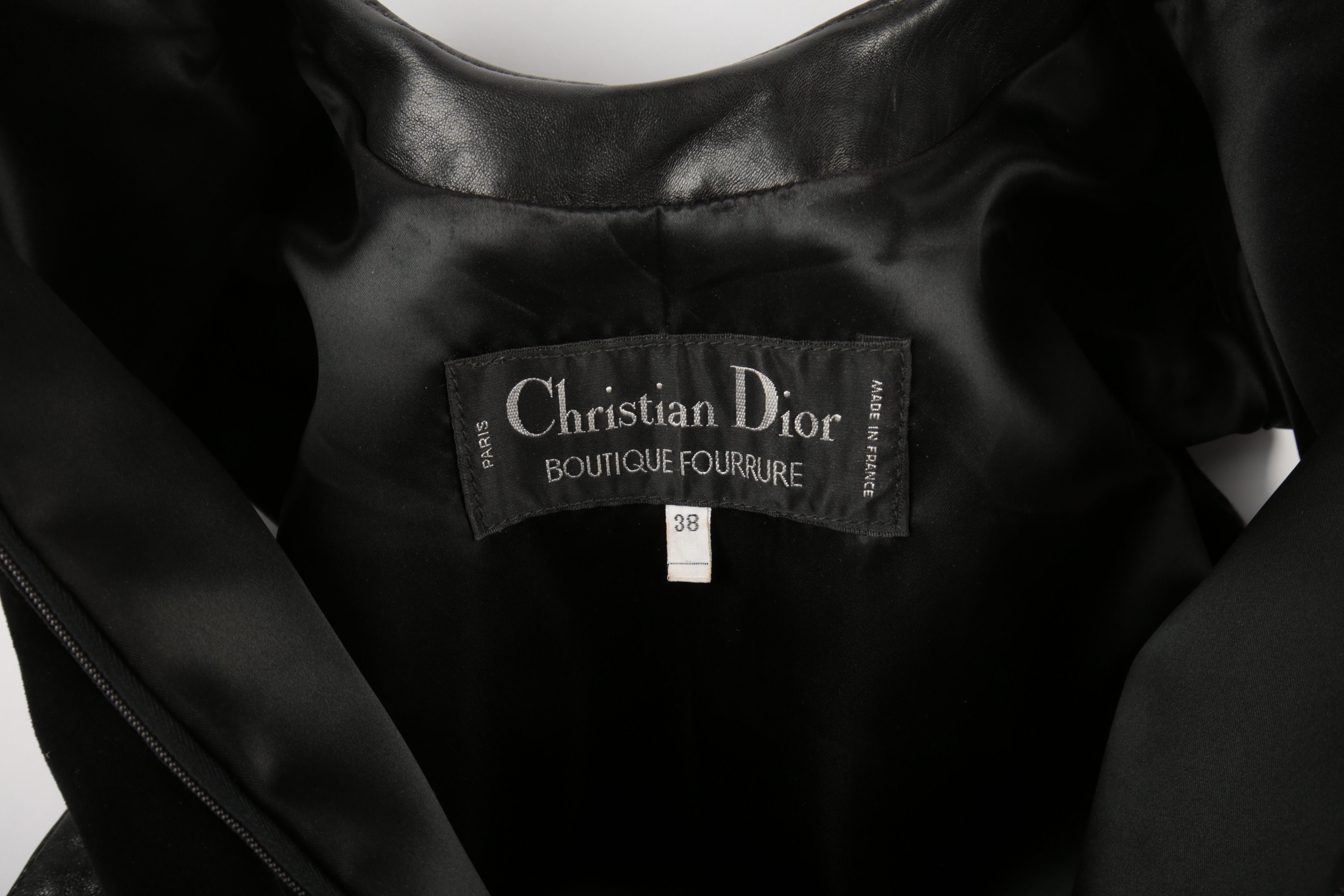 Christian Dior Boutique Fourrure Leather and Suede Heart Dress