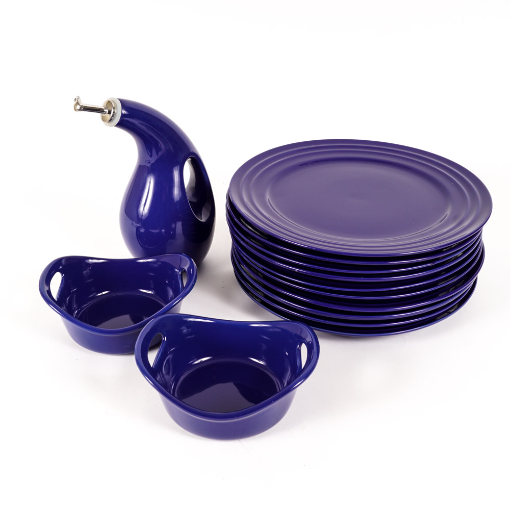 Rachel Ray Cobalt Blue Ceramic Tableware