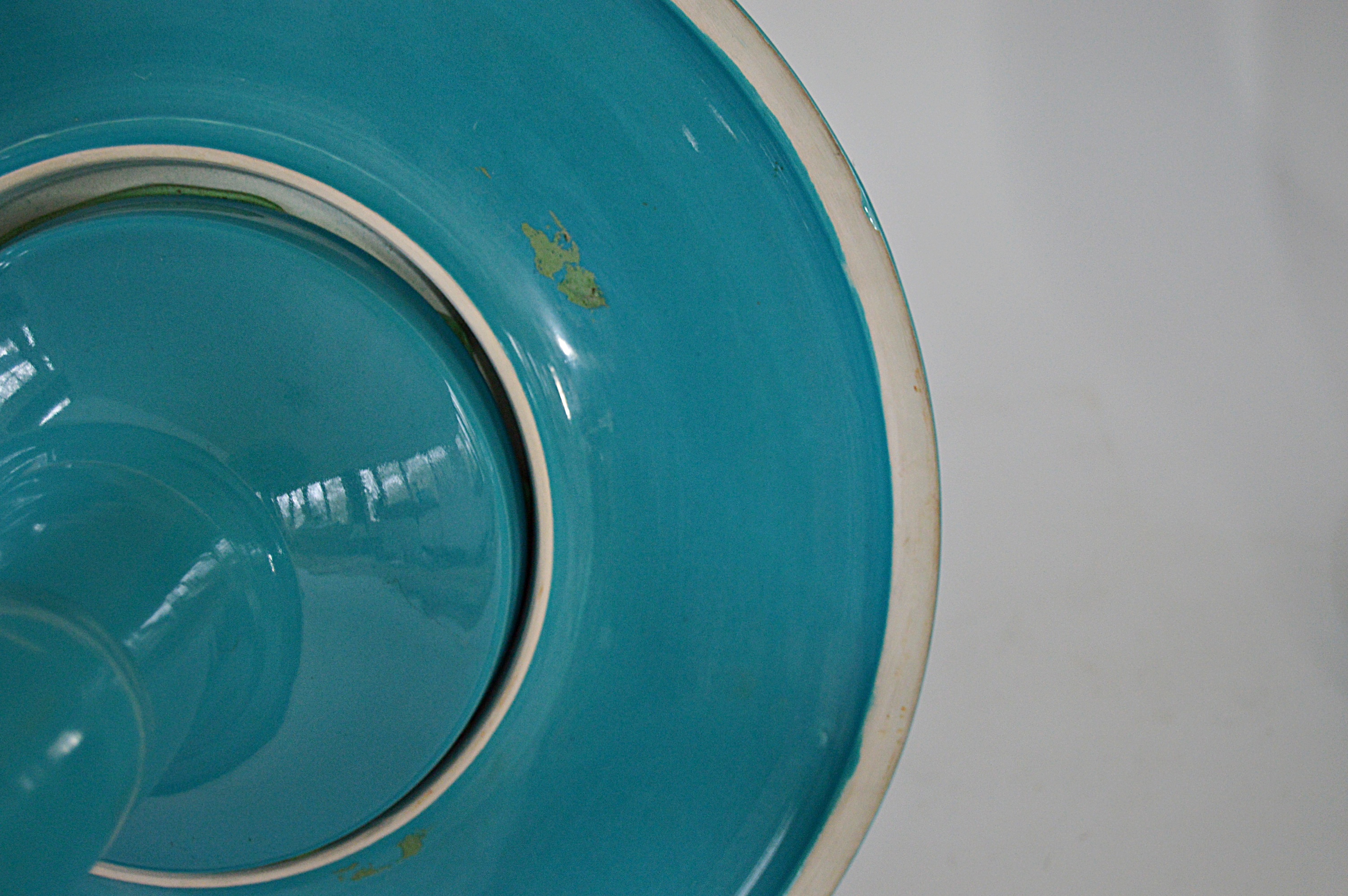 Mid Century Modern Floral-Enameled Tulip Side Tables