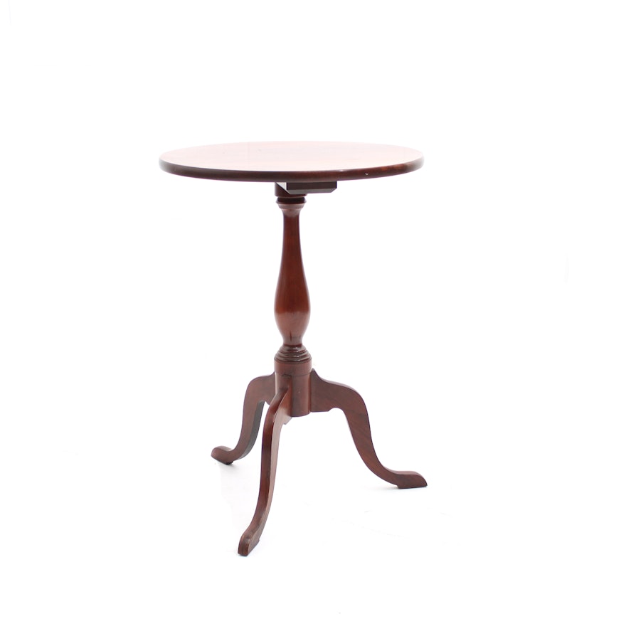 Vintage Carl Forslund Cherry Queen Anne Style Accent Table