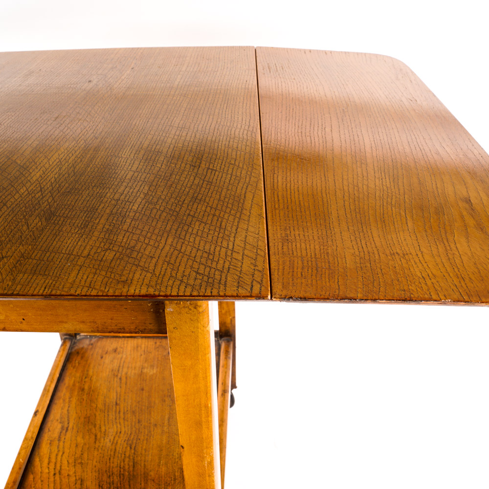 Vintage Wooden Rolling Cart