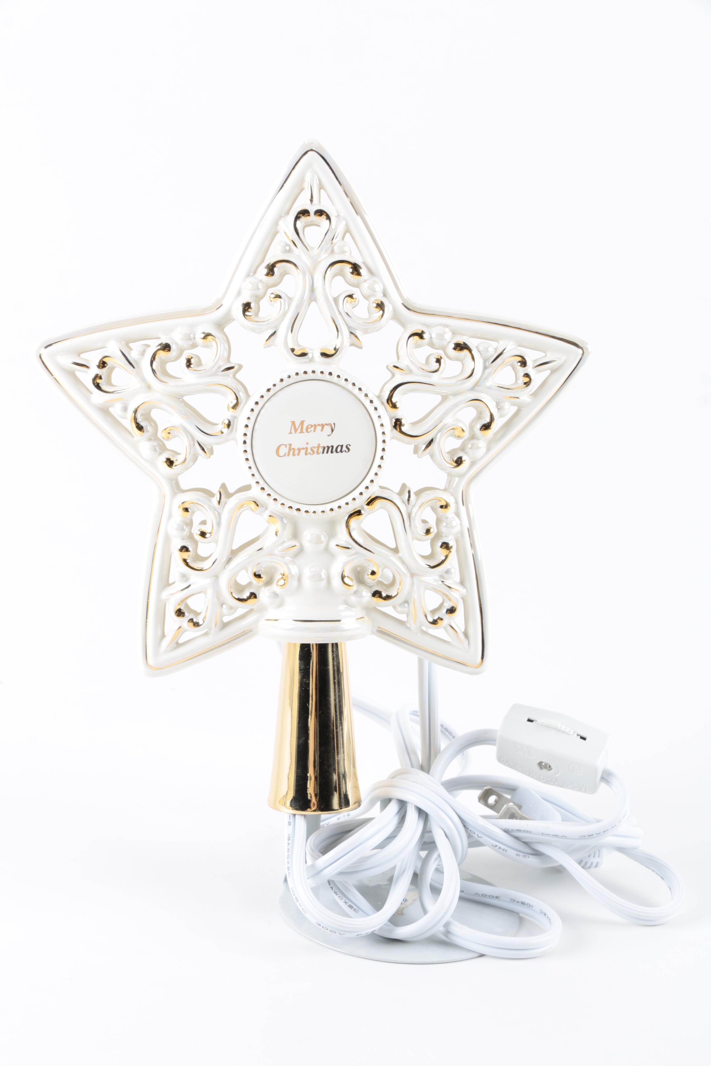 Lenox Christmas Tree Topper and Decor