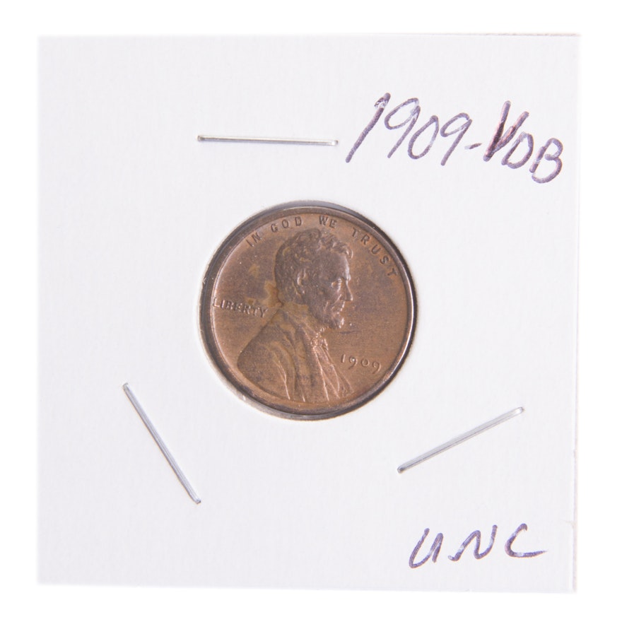 1909 VDB Lincoln Wheat Penny