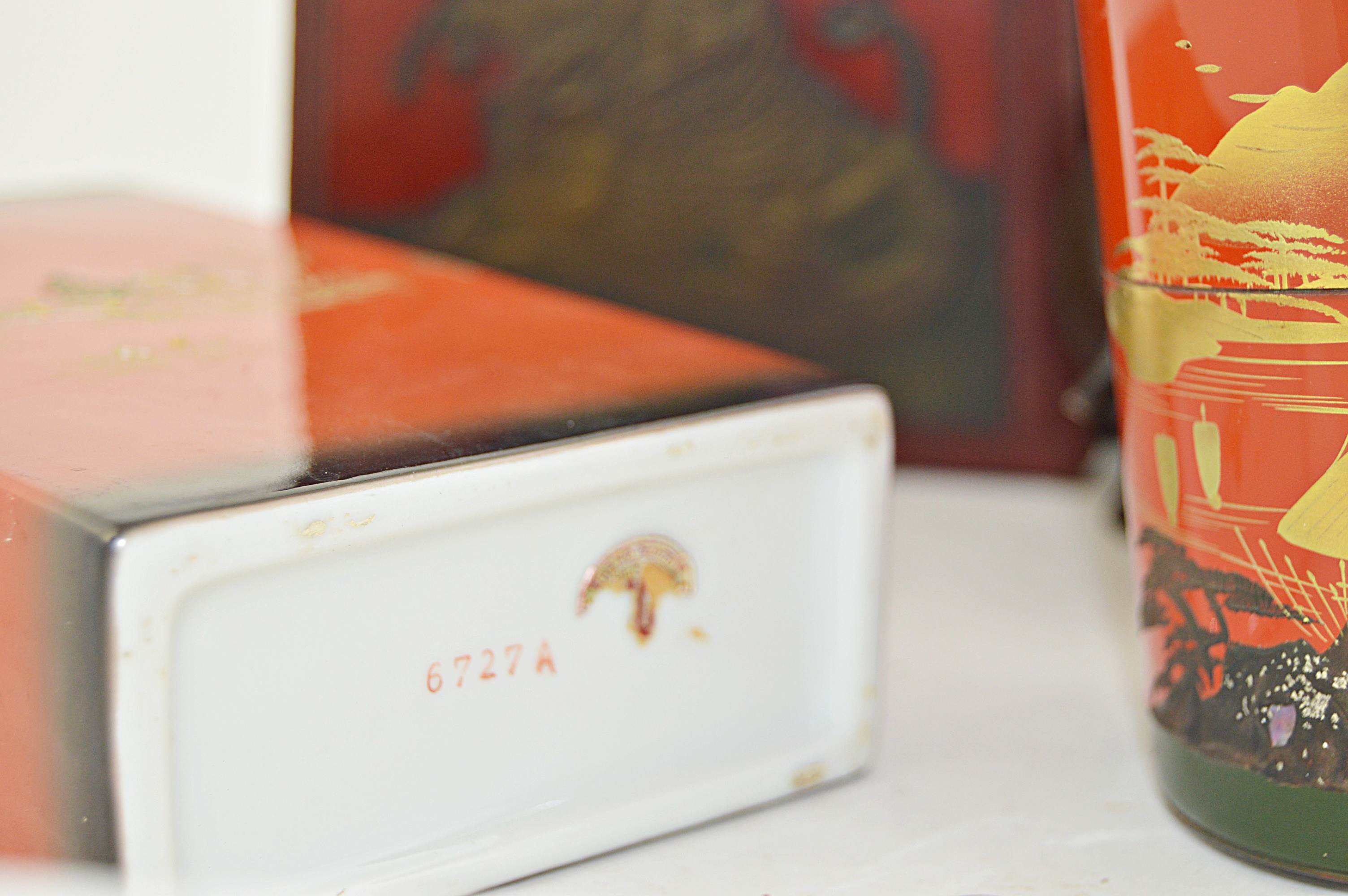 Vintage Asian Collectibles with Japanese Lacquerware