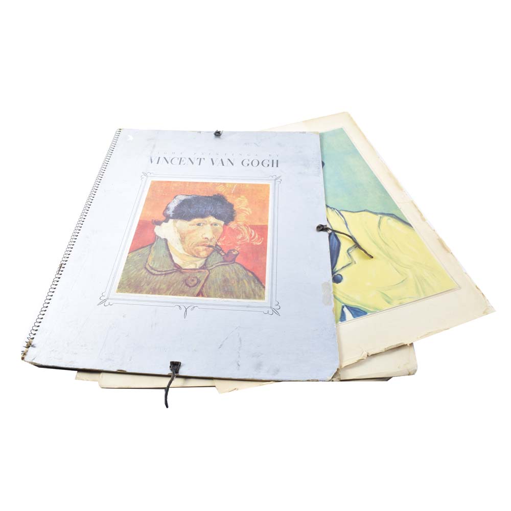 Vintage Oversized Van Gogh Print Portfilio