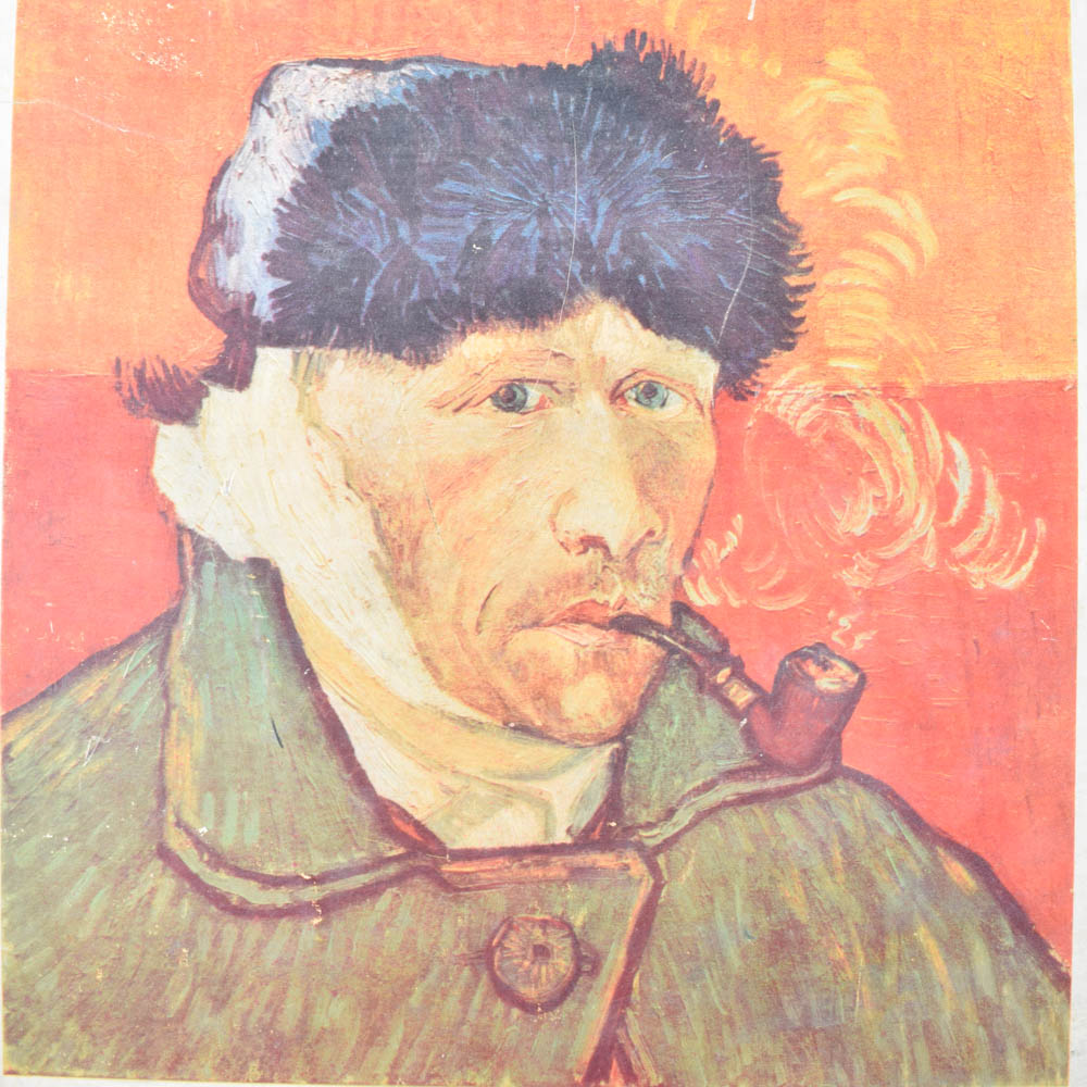 Vintage Oversized Van Gogh Print Portfilio