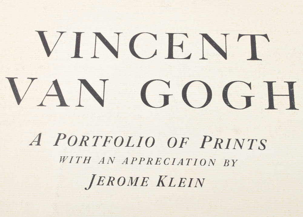 Vintage Oversized Van Gogh Print Portfilio