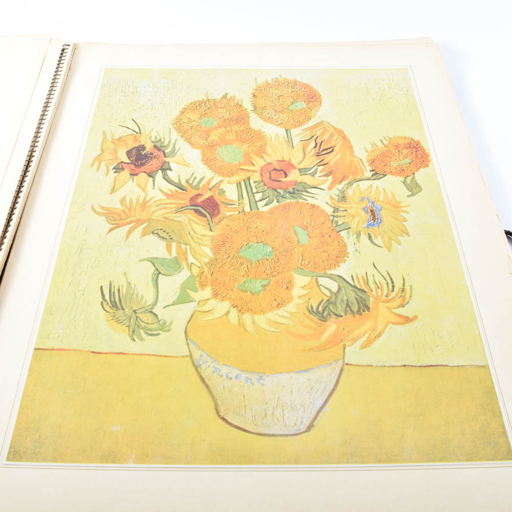 Vintage Oversized Van Gogh Print Portfilio
