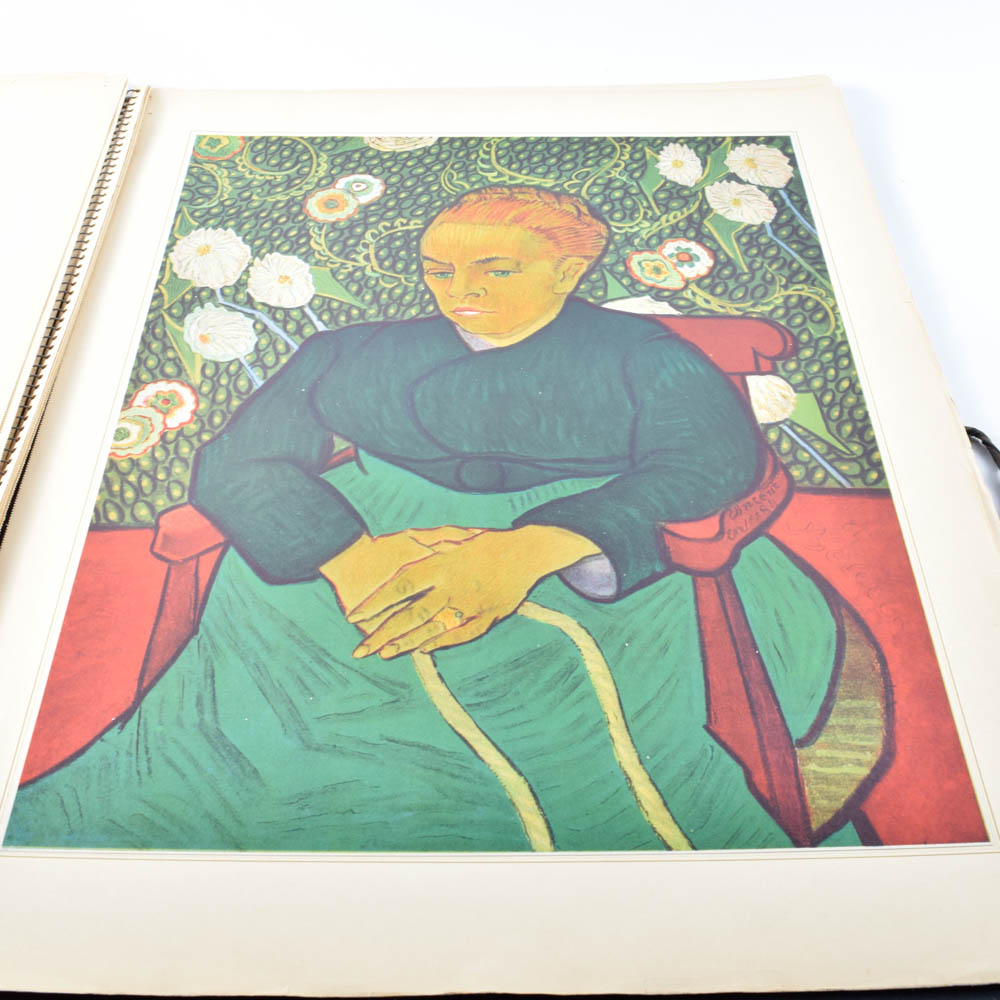 Vintage Oversized Van Gogh Print Portfilio