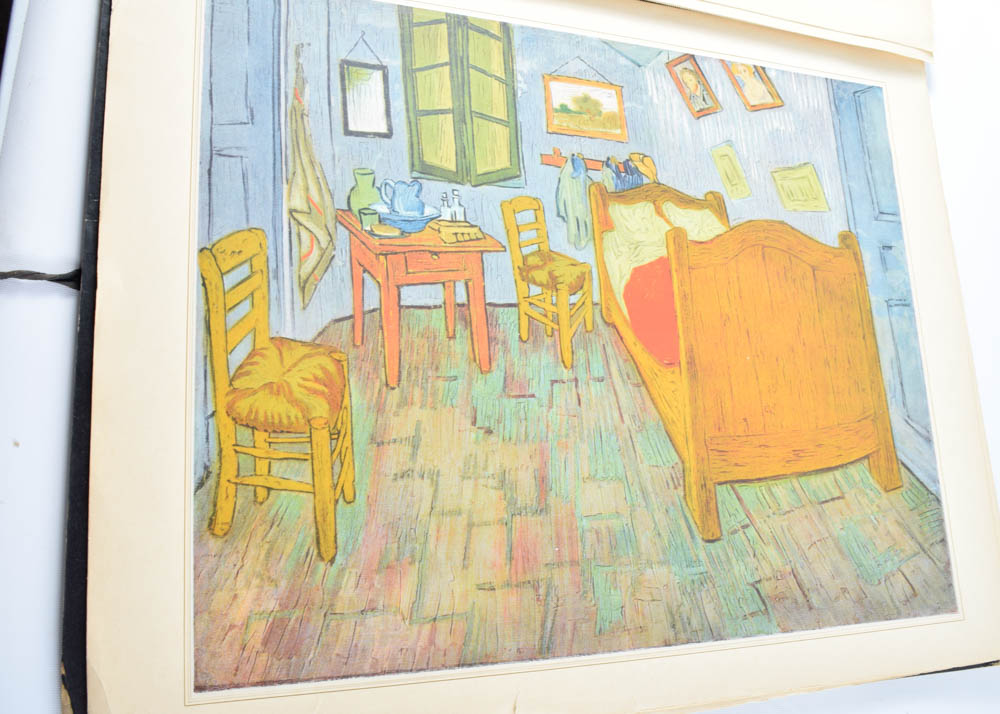 Vintage Oversized Van Gogh Print Portfilio