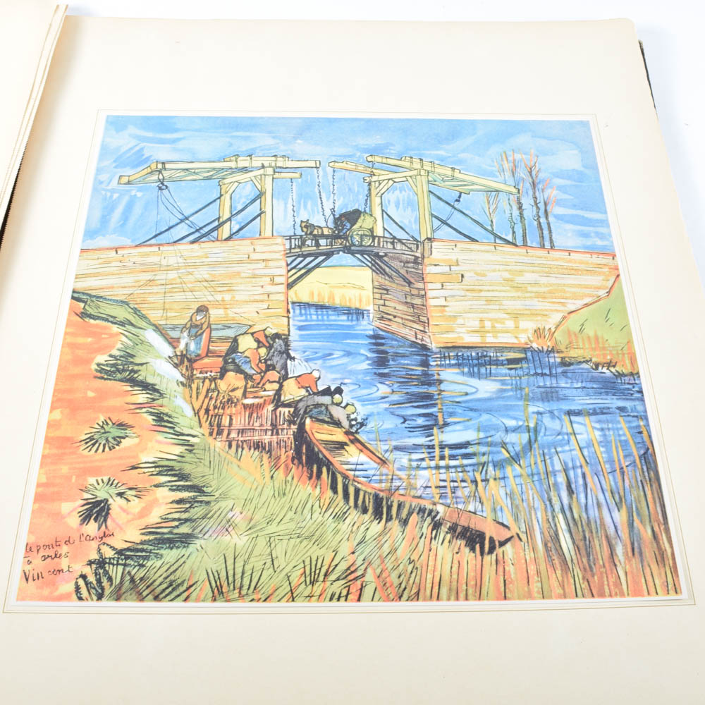 Vintage Oversized Van Gogh Print Portfilio
